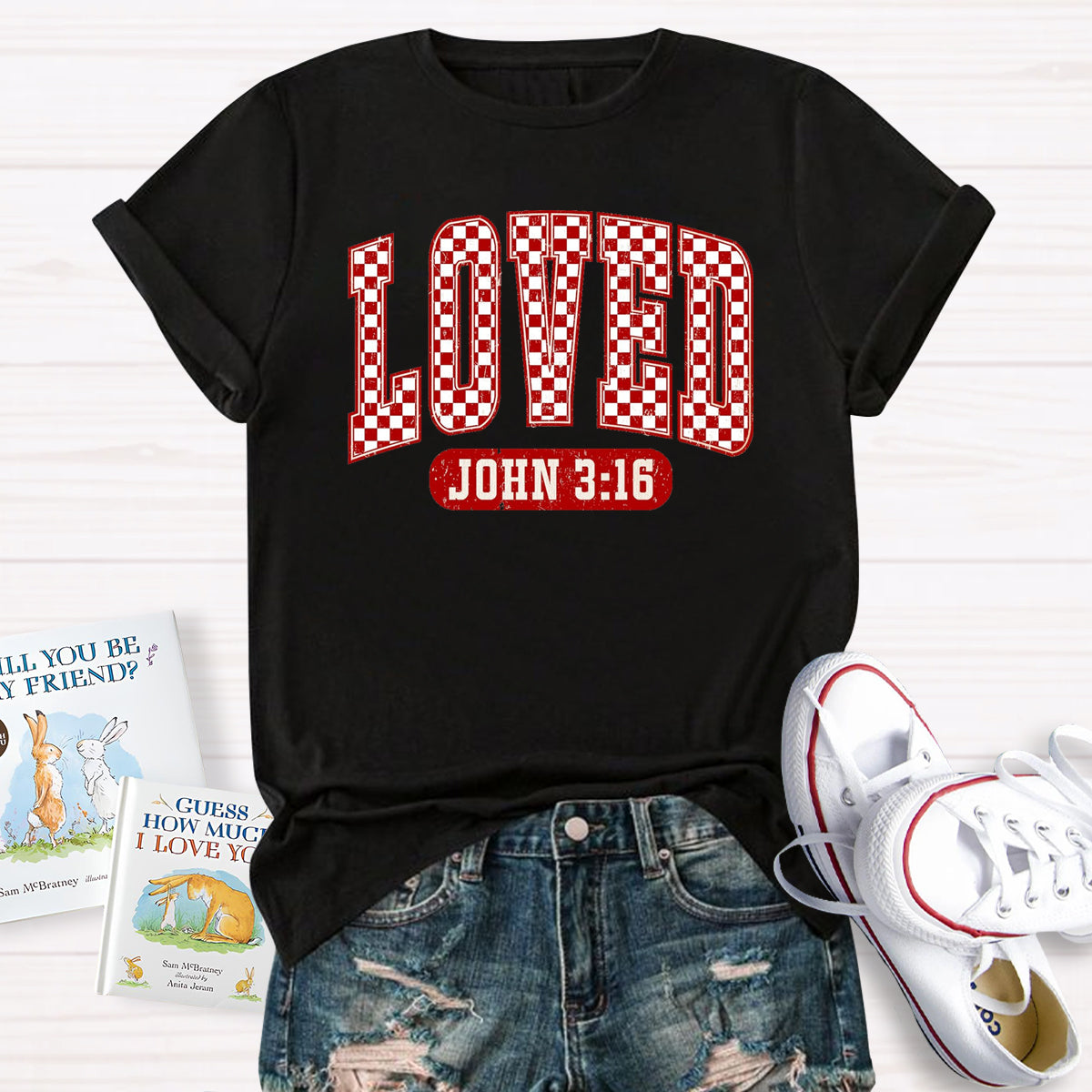 Valentine Loved John 3:16 T-Shirt