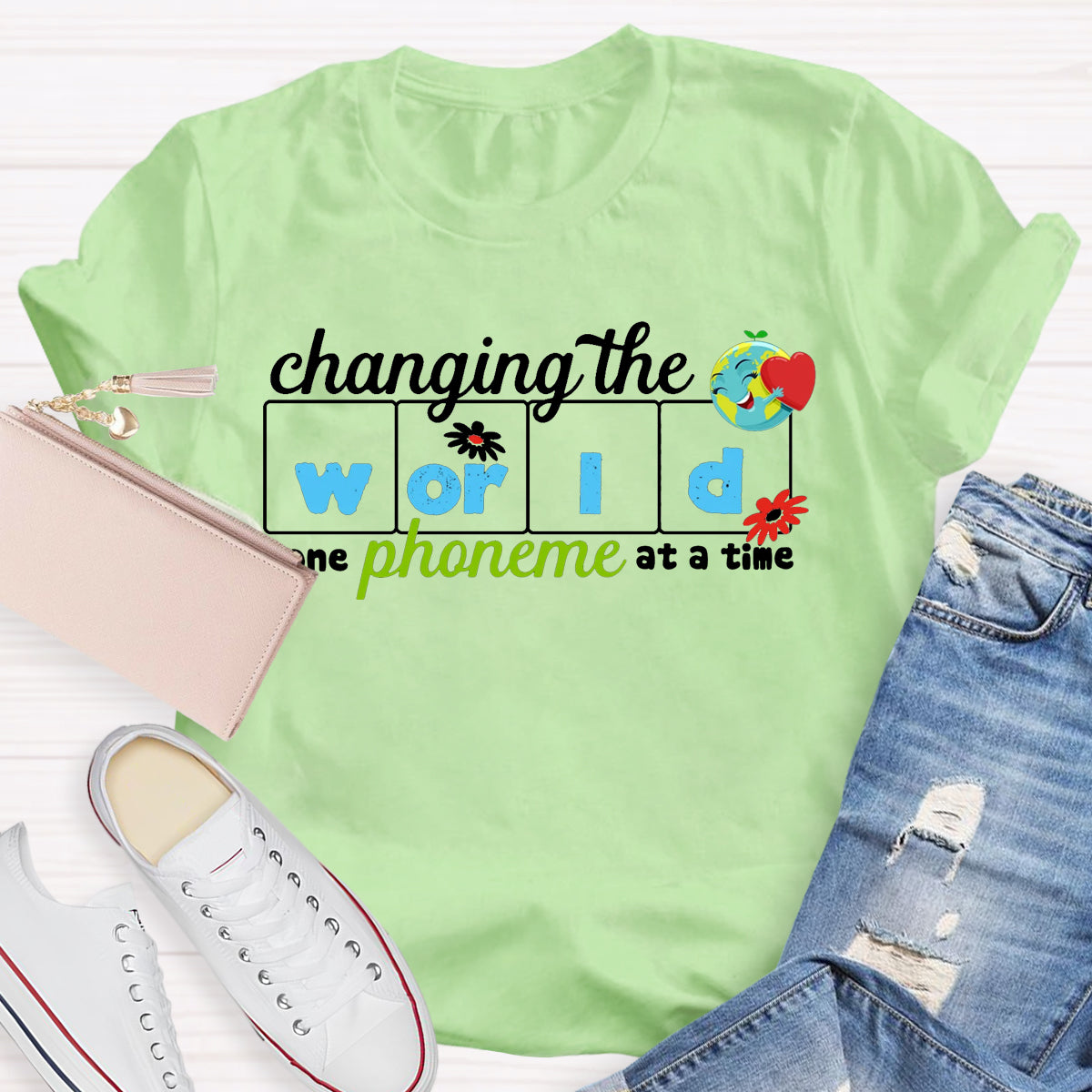 Changing The World One Phoneme At A Time Reading T-Shirt