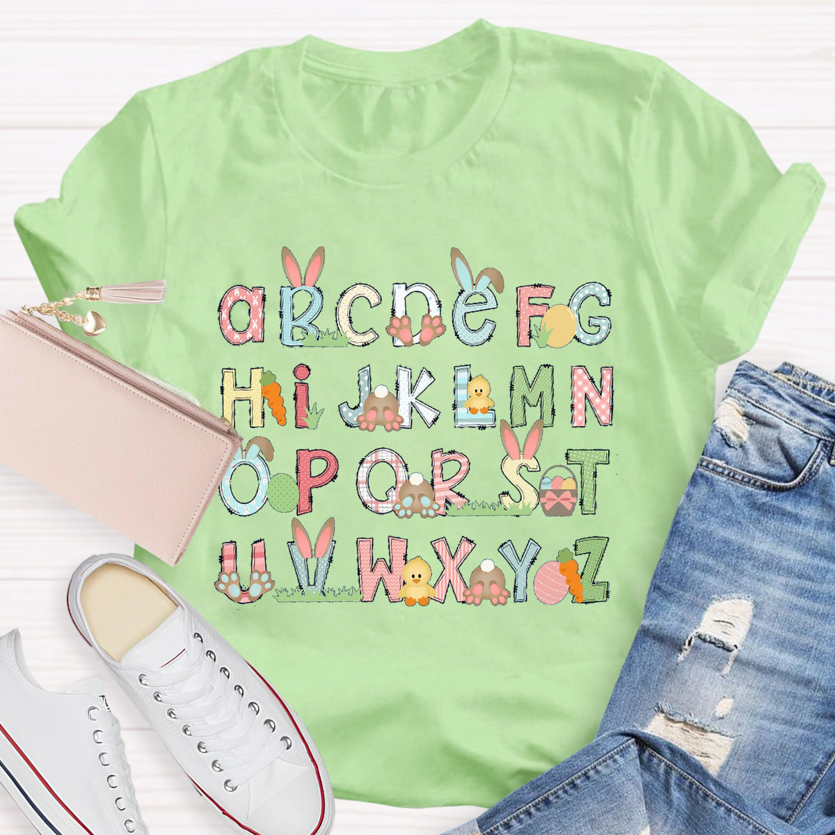 Easter Bunny Alphabet T-Shirt