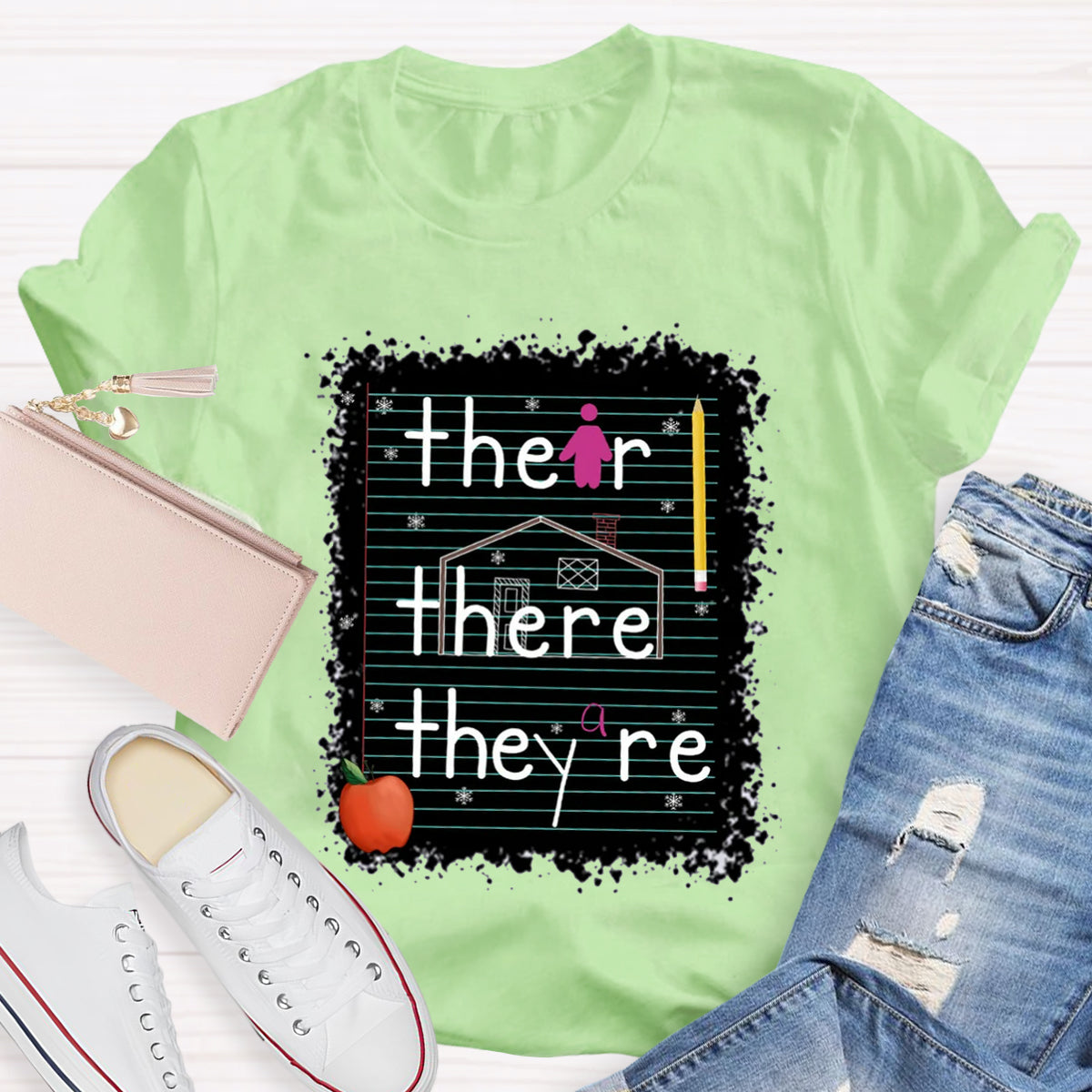 Their There They Are Teacher T-Shirt