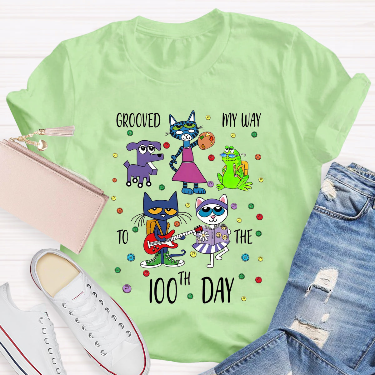 Grooved My Way To The 100th Day T-Shirt