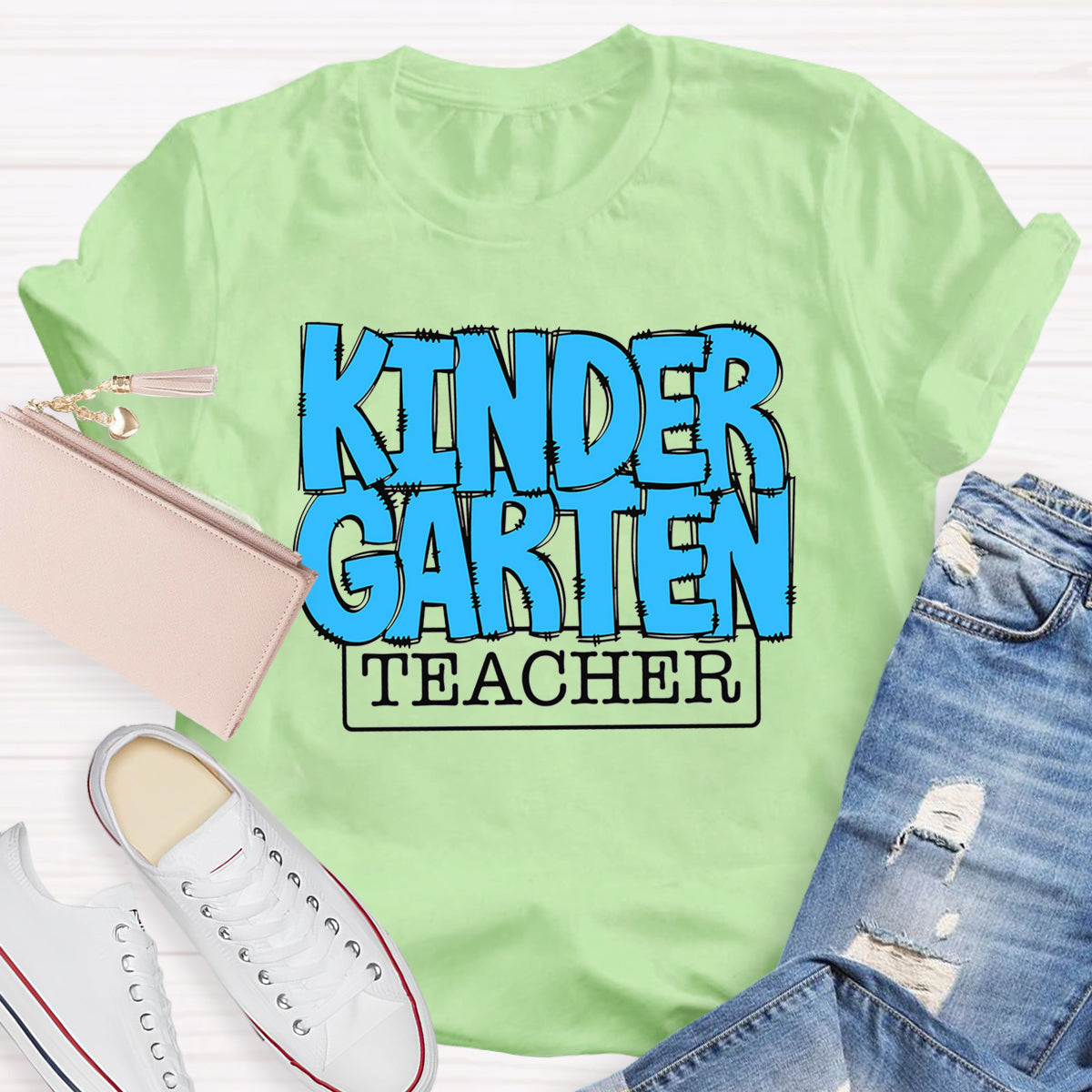 Personalized Grade Blue Printed T-Shirt