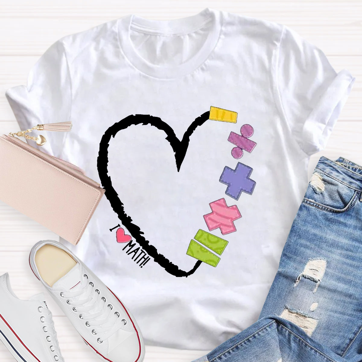 I Love Math Math Teacher T-Shirt