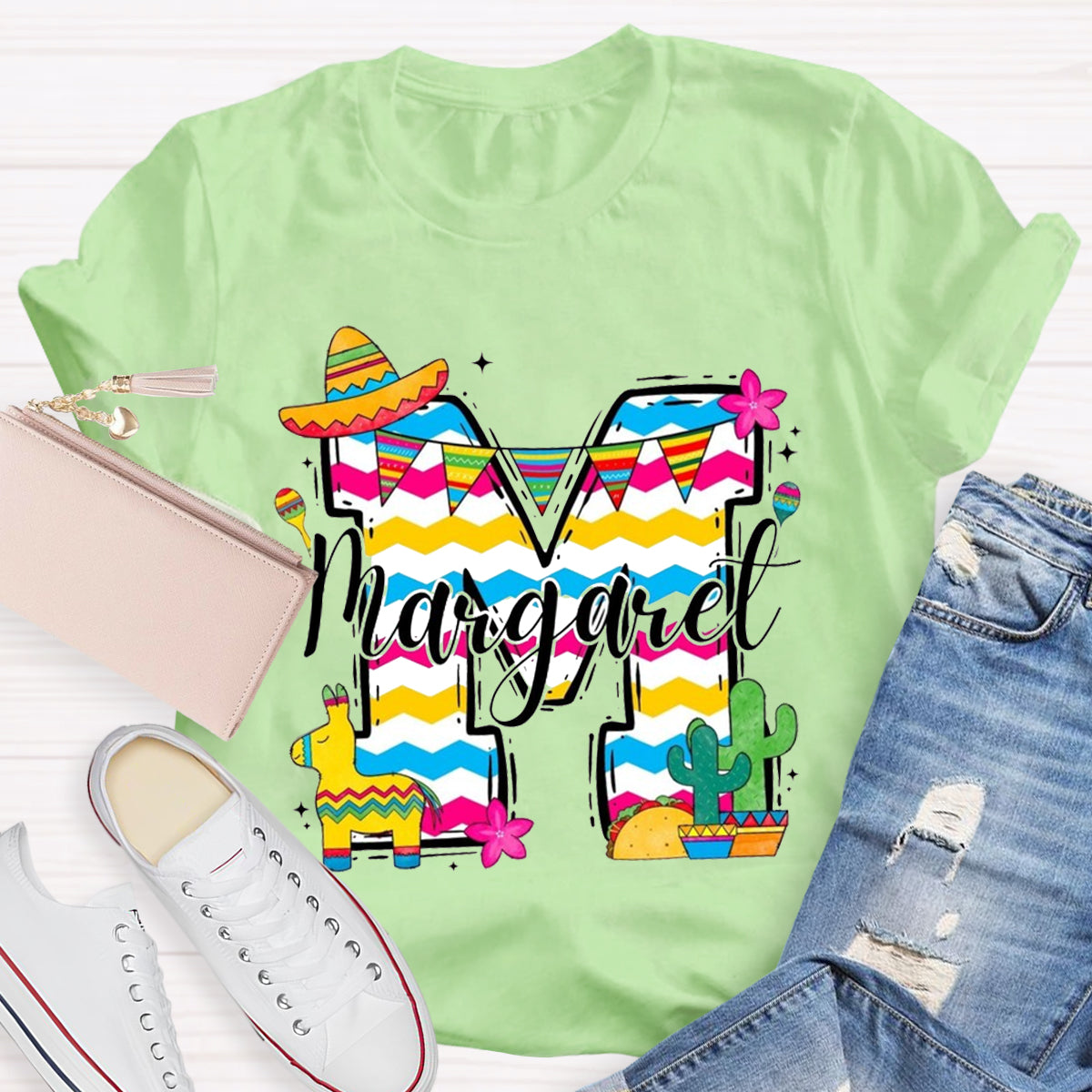 Personalized Your Own Name M For Margaret T-Shirt