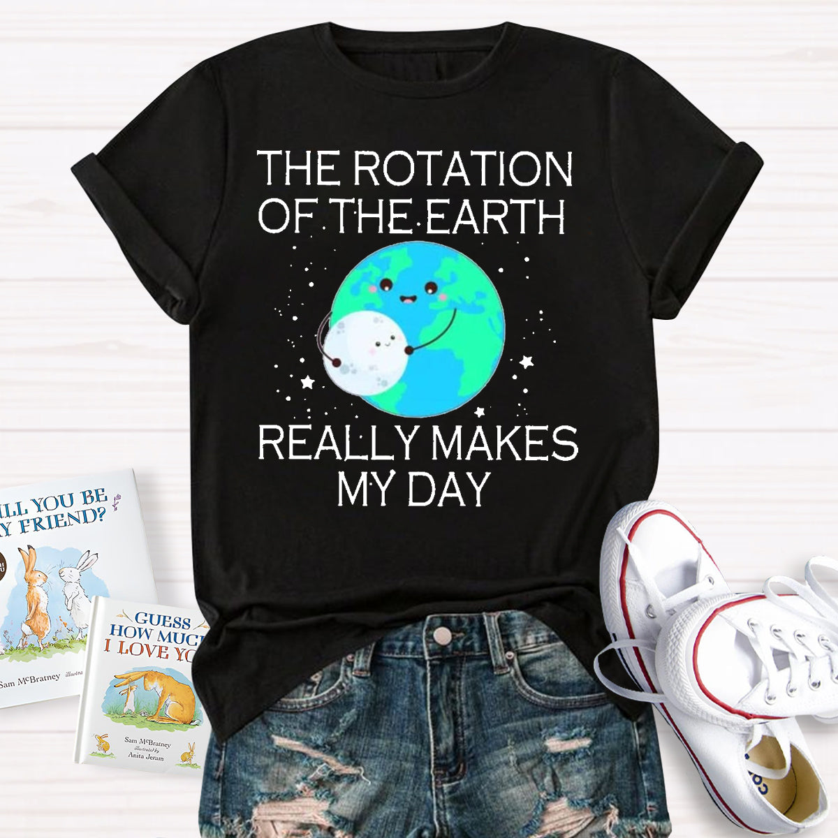 The Rotation Of The Earth Really Makes My Day Teacher T-Shirt