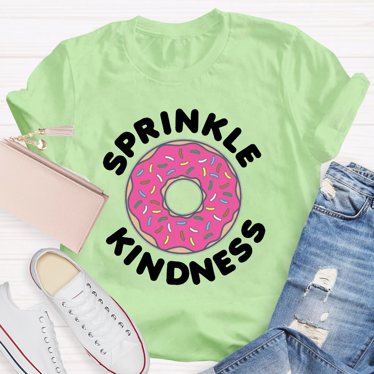 Sprinkle Kindness Funny Cute Donut T-Shirt