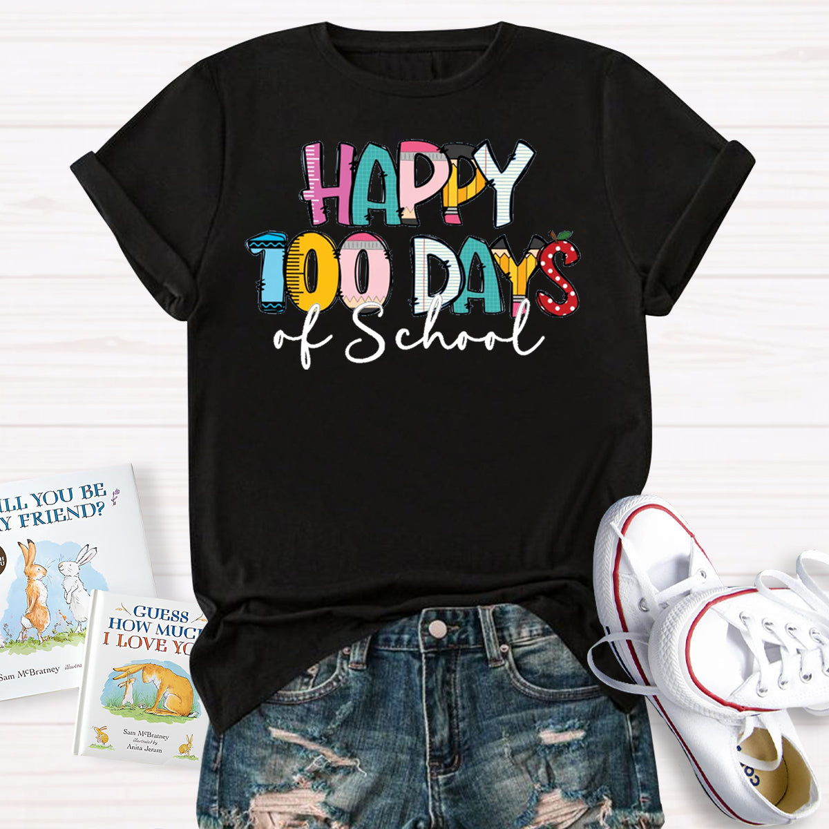 Happy 100 Days Of School Teacher T-Shirt