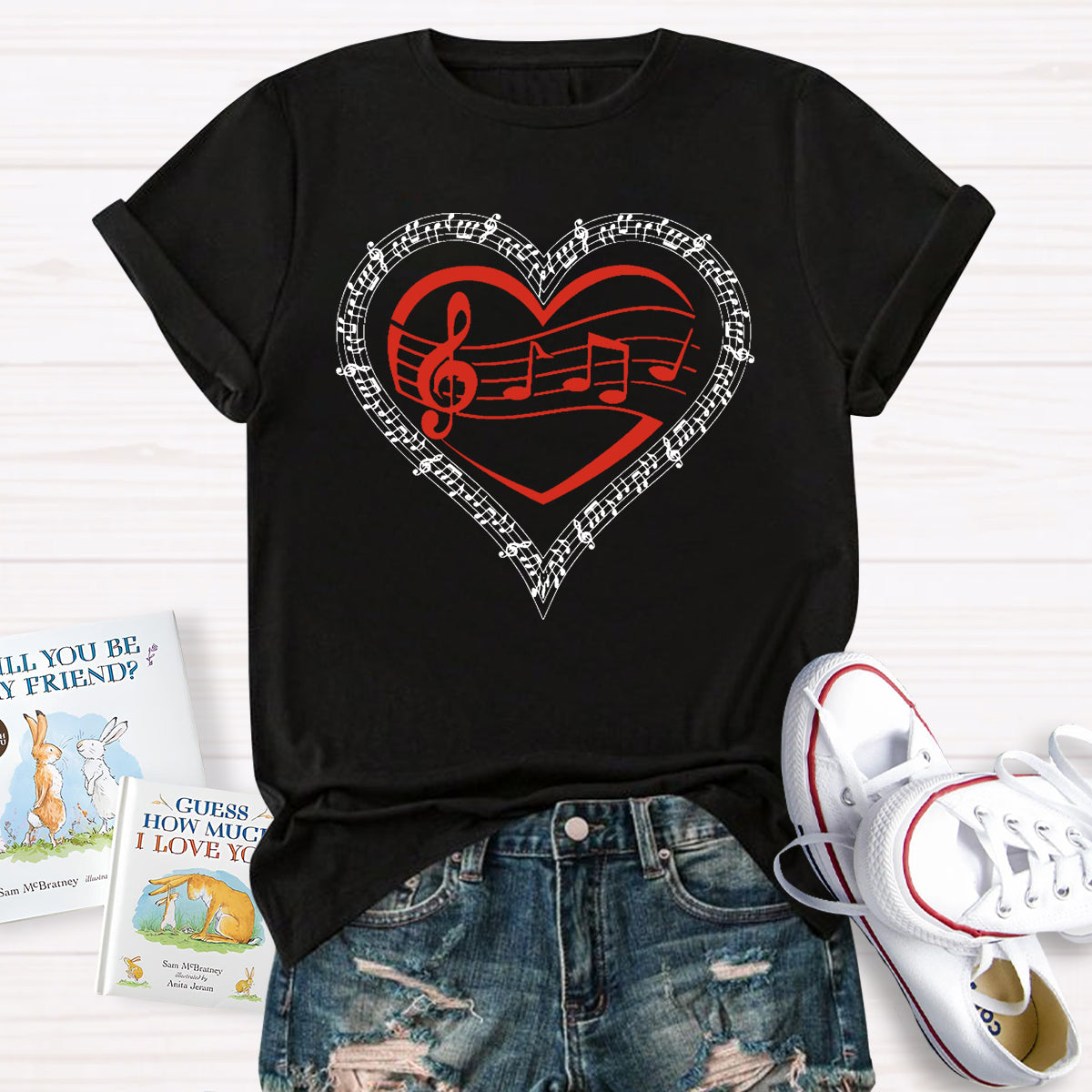 Musical Heart Teacher T-Shirt