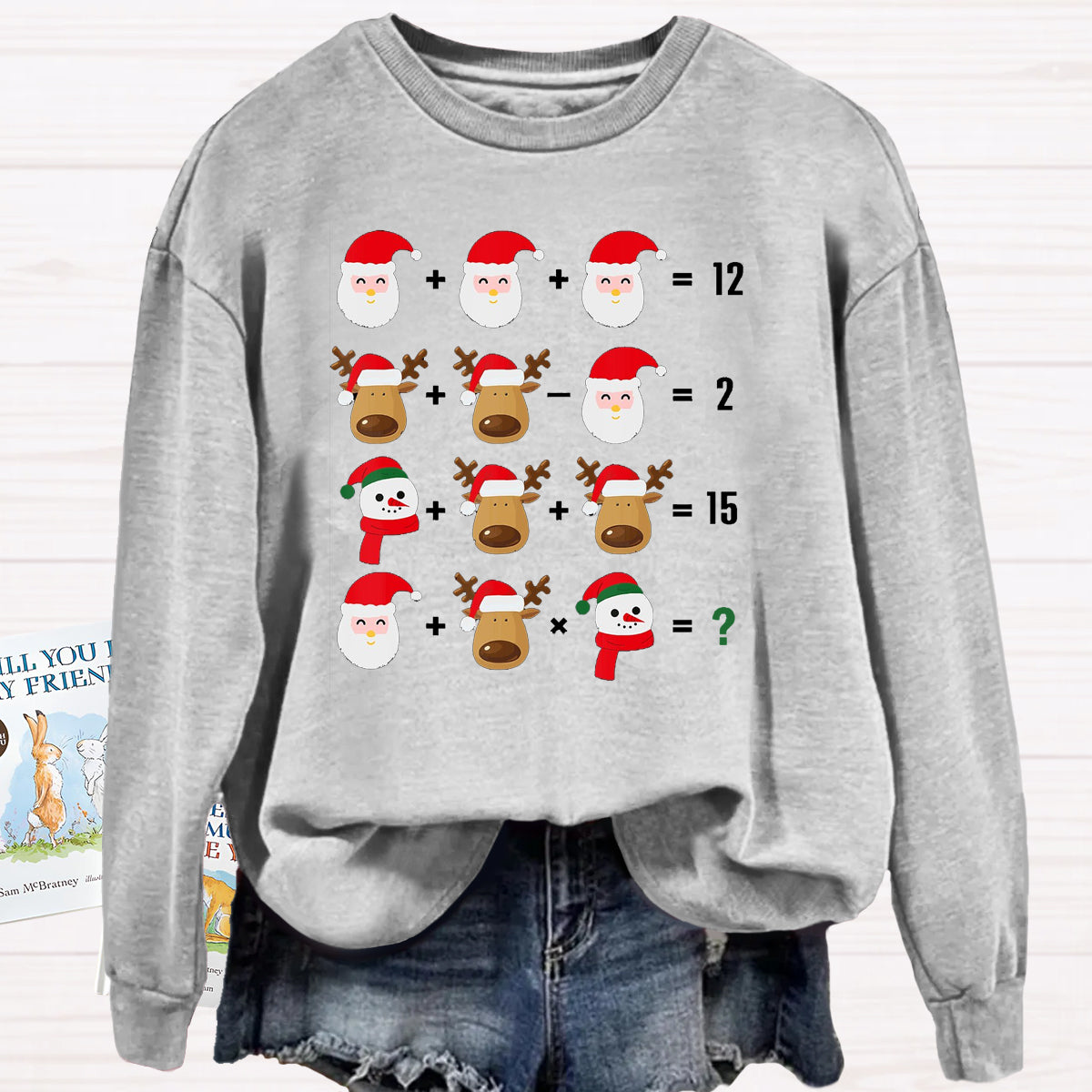 Funny Christmas Math Math Teacher Sweatshirt