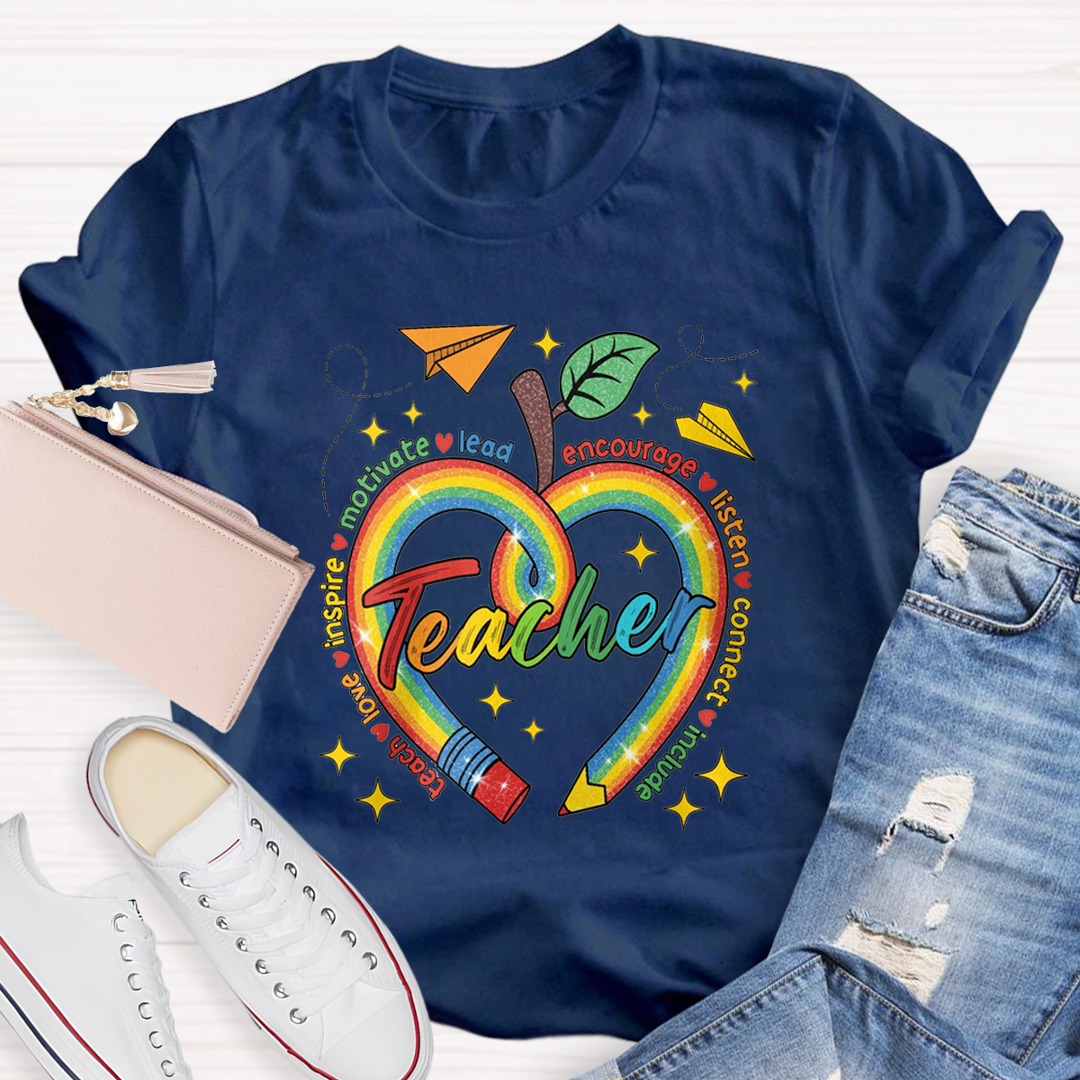 Teach Love Inspire Comfort Colors Appreciation Teacher Shirt