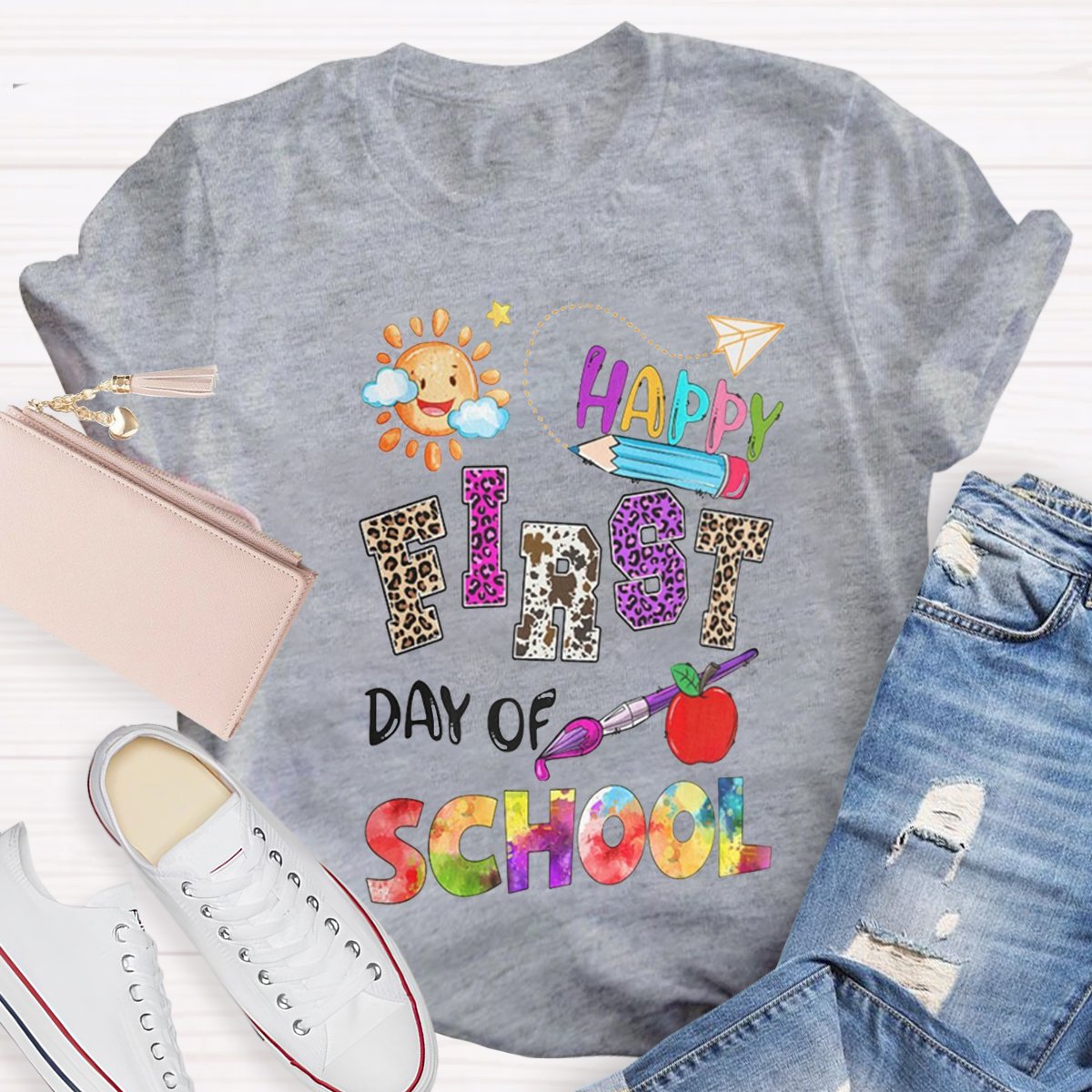 Happy First Day Of School Teacher Shirt