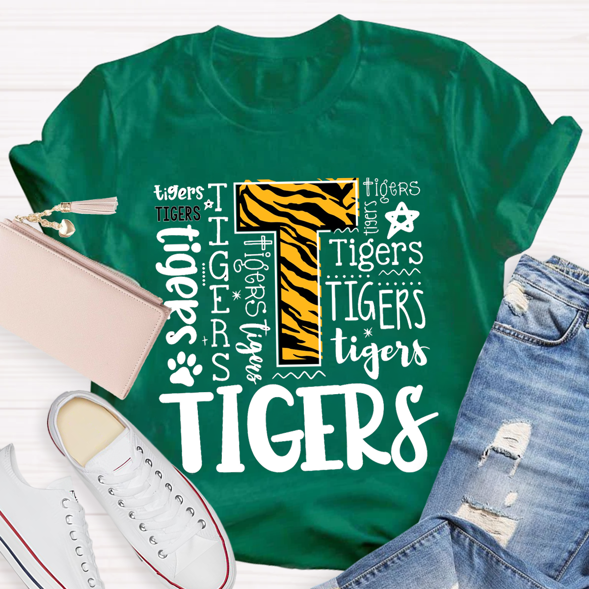 Funny Tigger Text Teacher T-Shirt