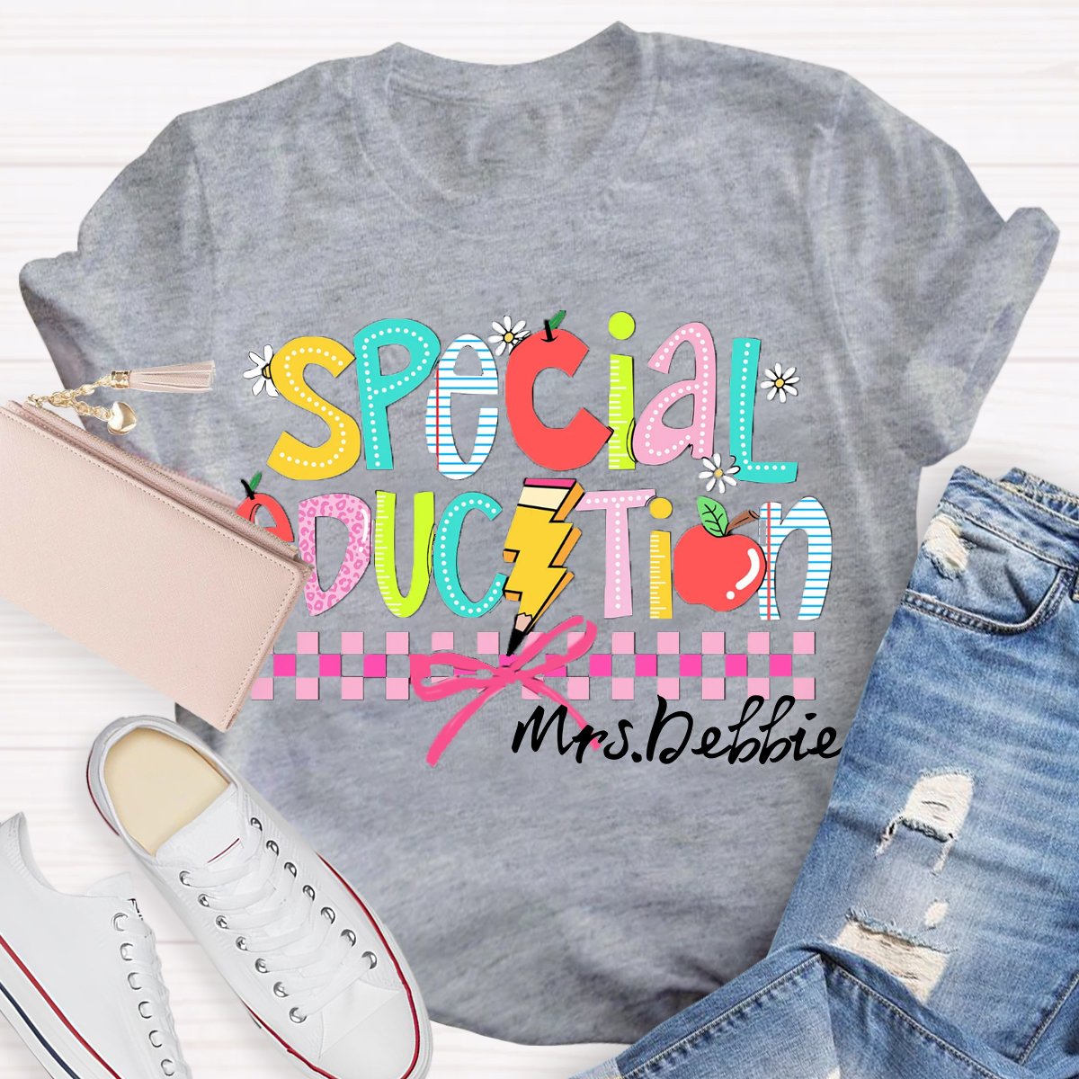 Personalized Name Special Education Teacher Shirt