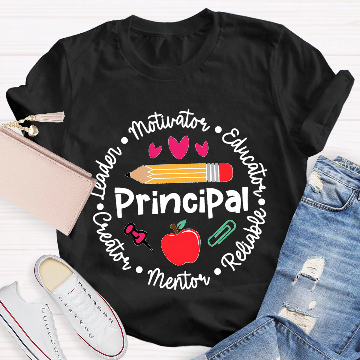 Principal Leader Motivator Educator Teacher T-Shirt