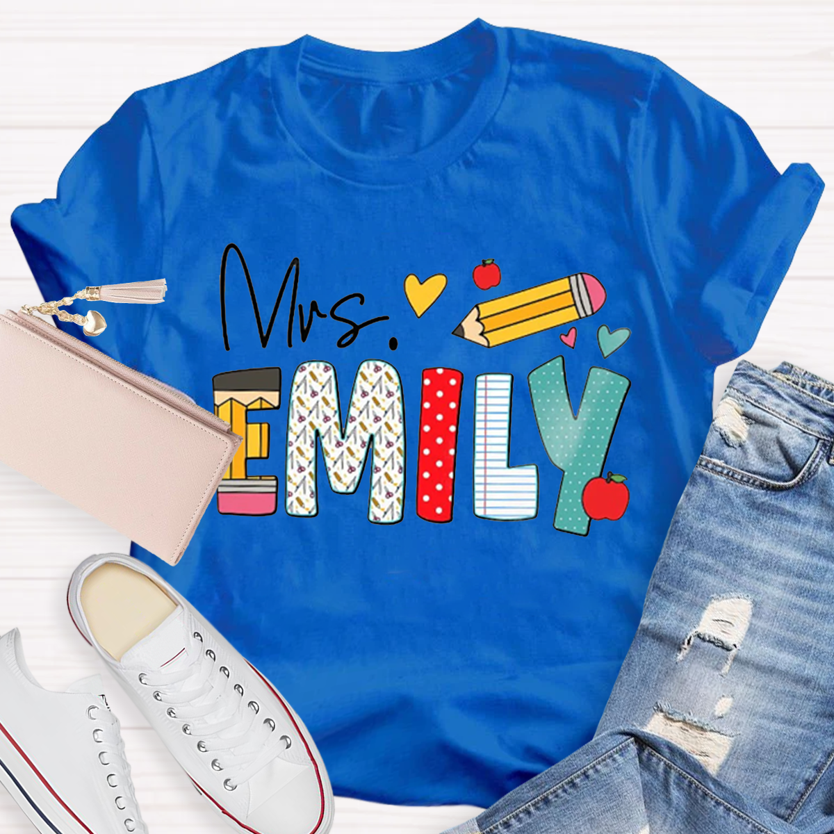 Personalized Name Art Pencil  T-Shirt