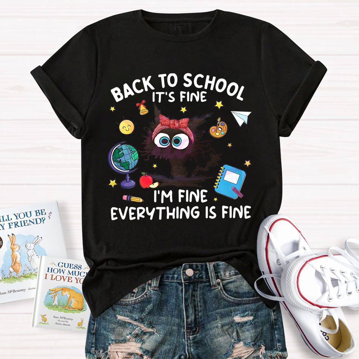 Back To School It‘s Fine I’m Fine Teacher T-Shirt