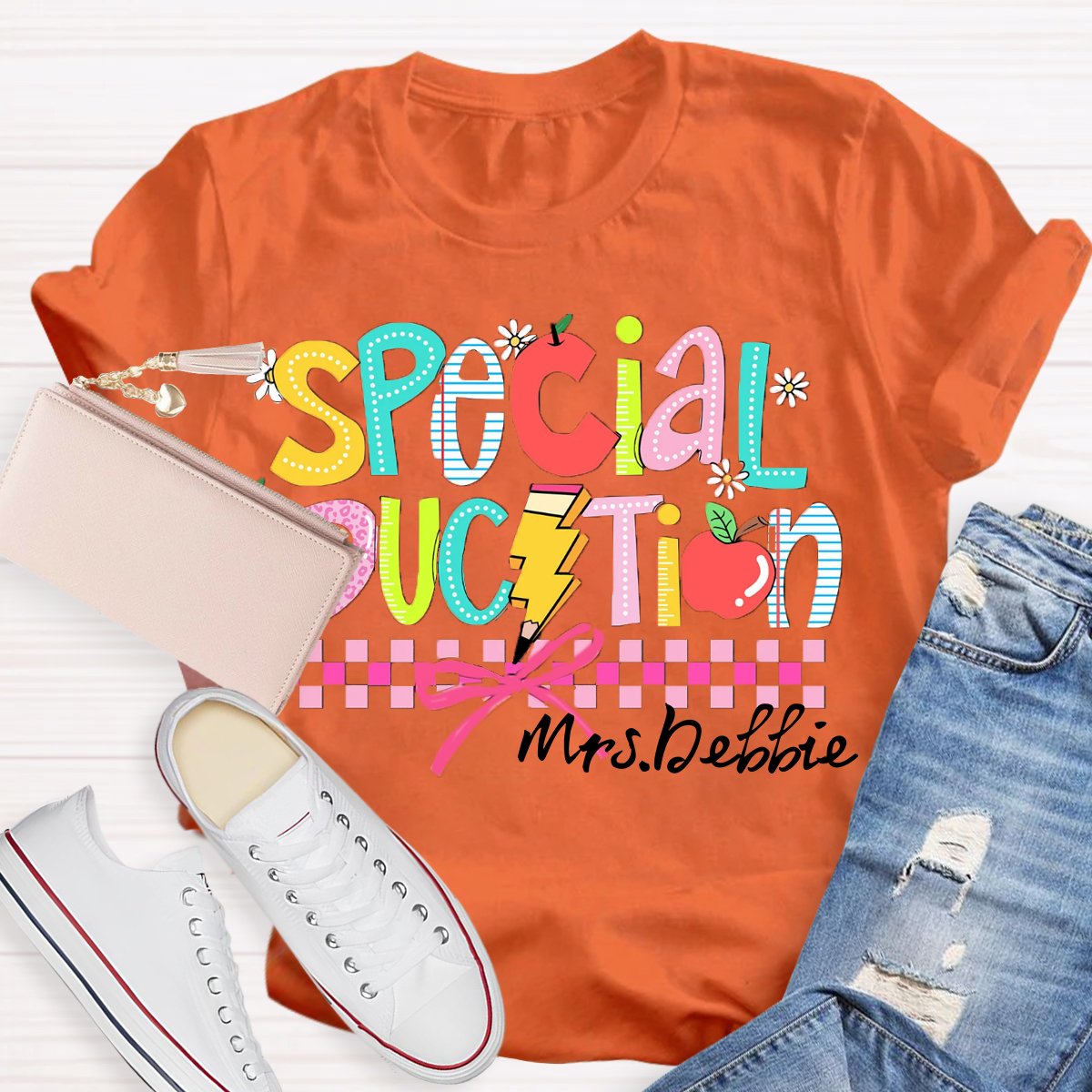 Personalized Name Special Education Teacher Shirt