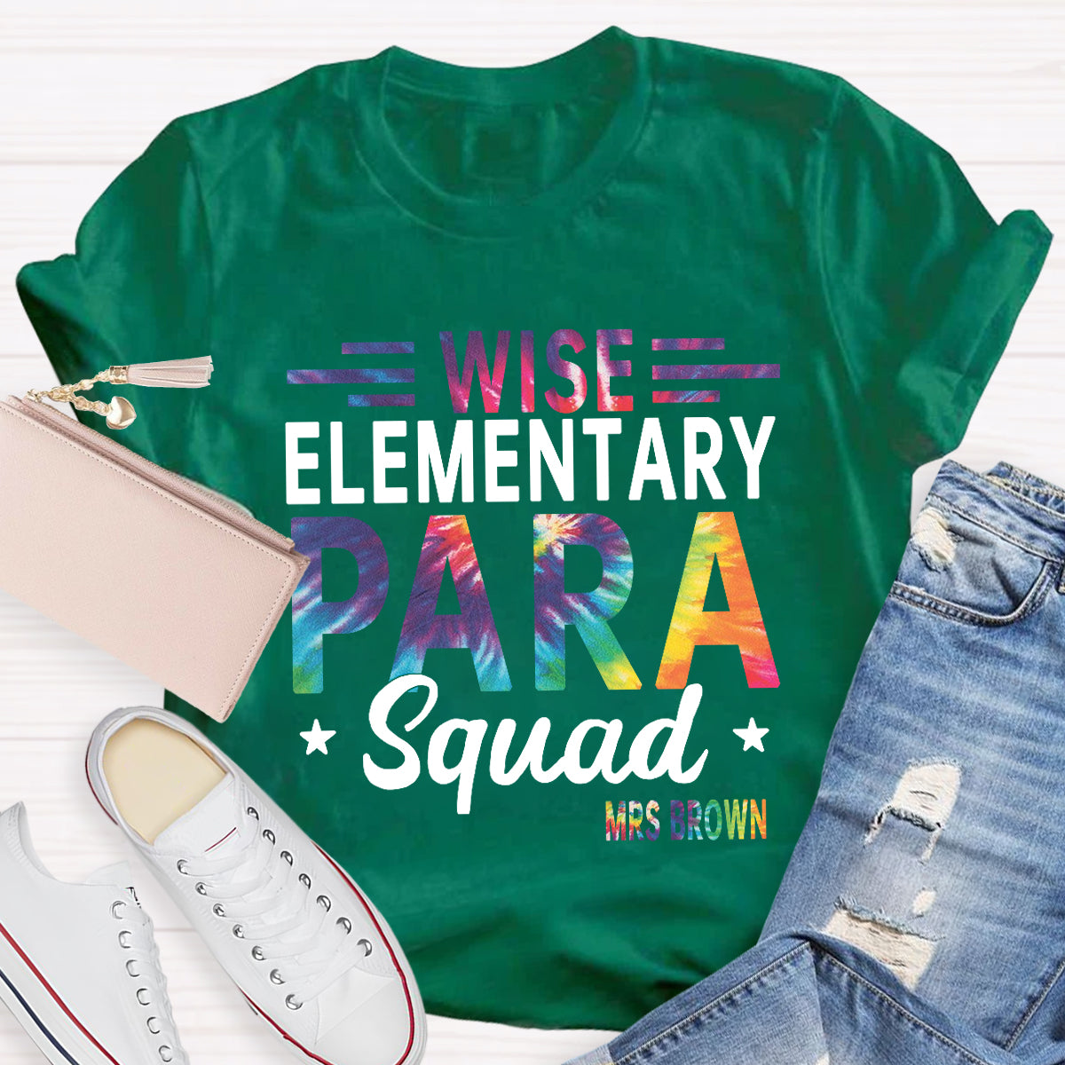 Personalized Name Wish Elementary Para Squad T-shirt