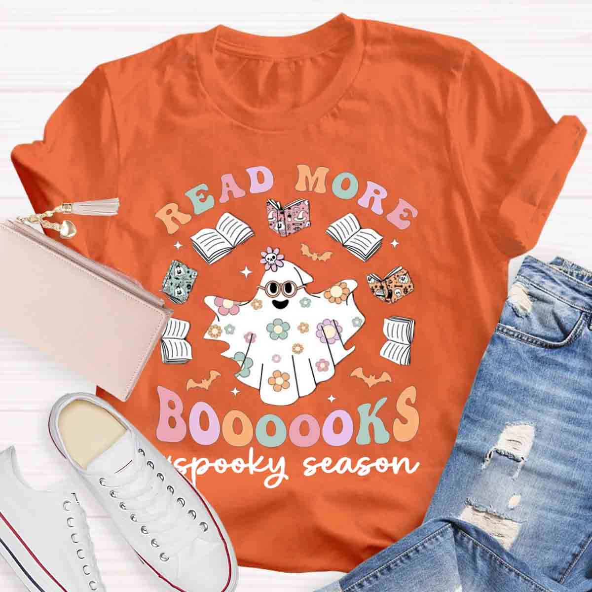 Read More Books Teacher Halloween Shirt