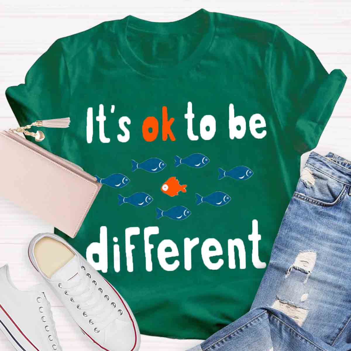 It's Ok To Be Different Teacher T-Shirt