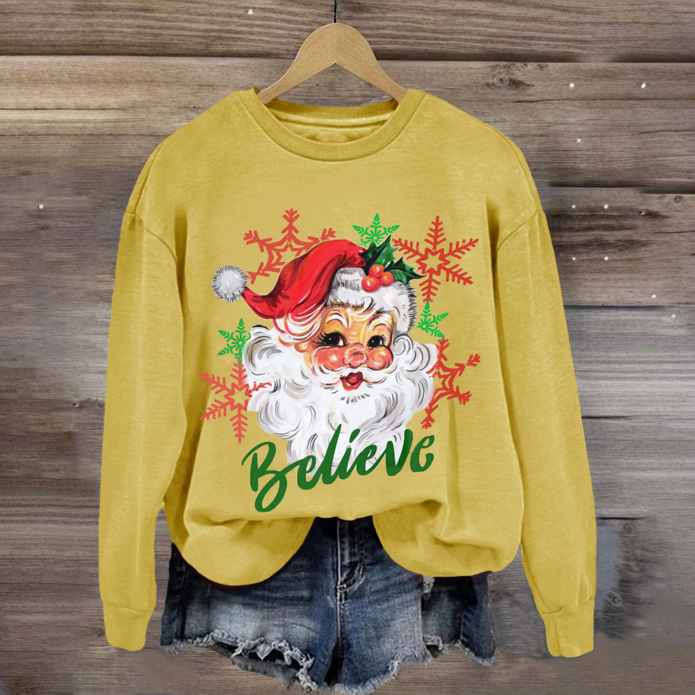 Christmas Santa Believe Sweatshirt