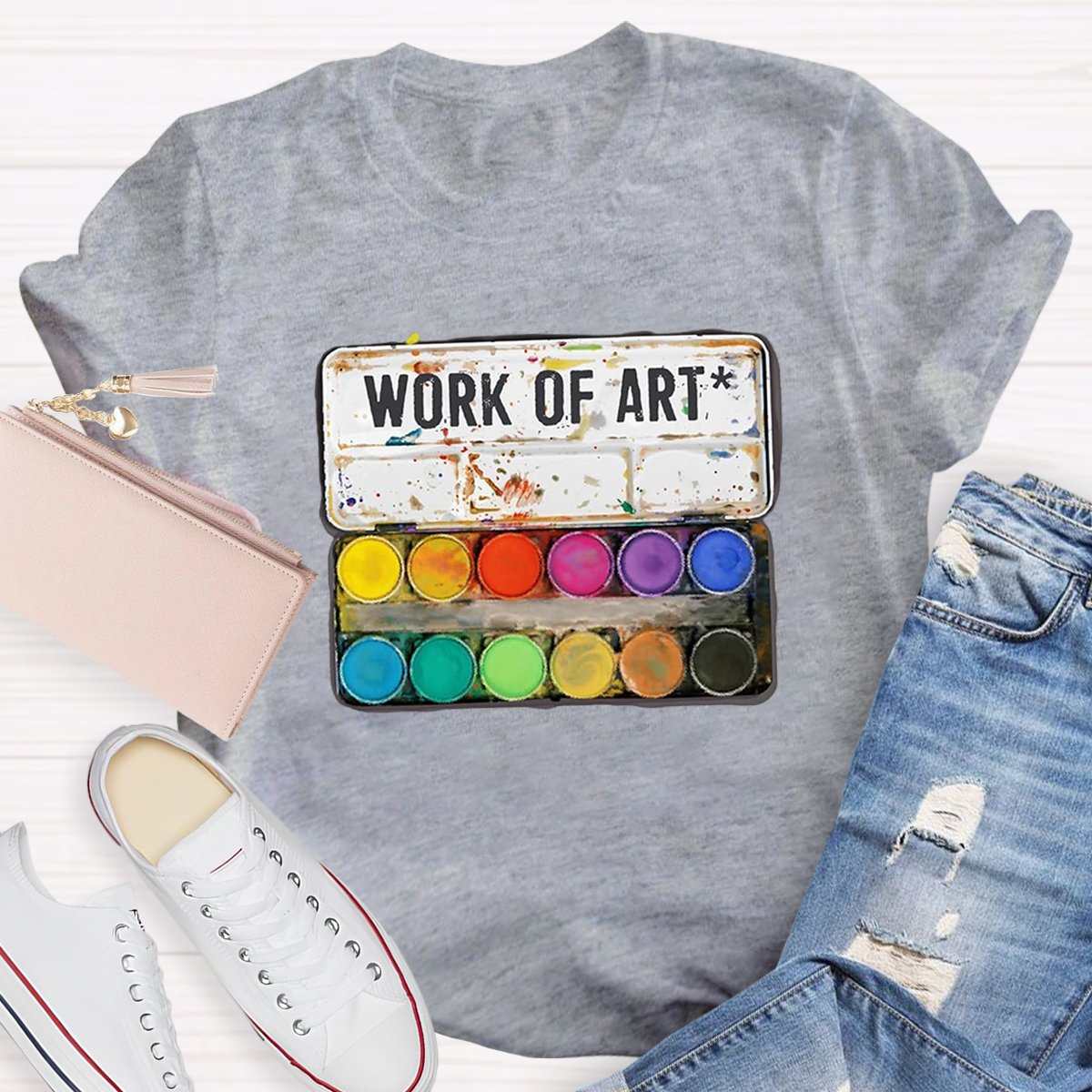 Work Of Art Teacher Shirt