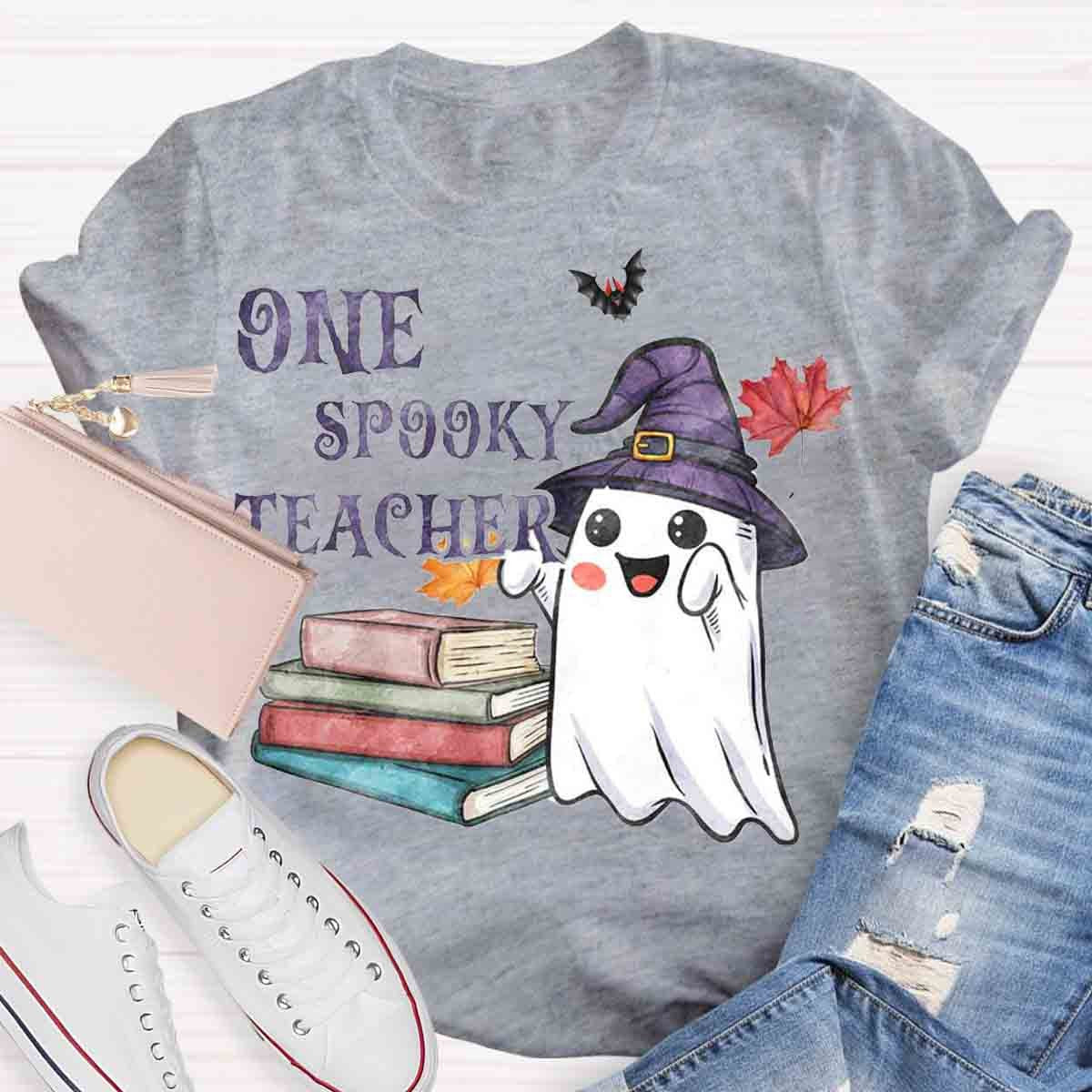 One Spook Teacher Halloween T-Shirt