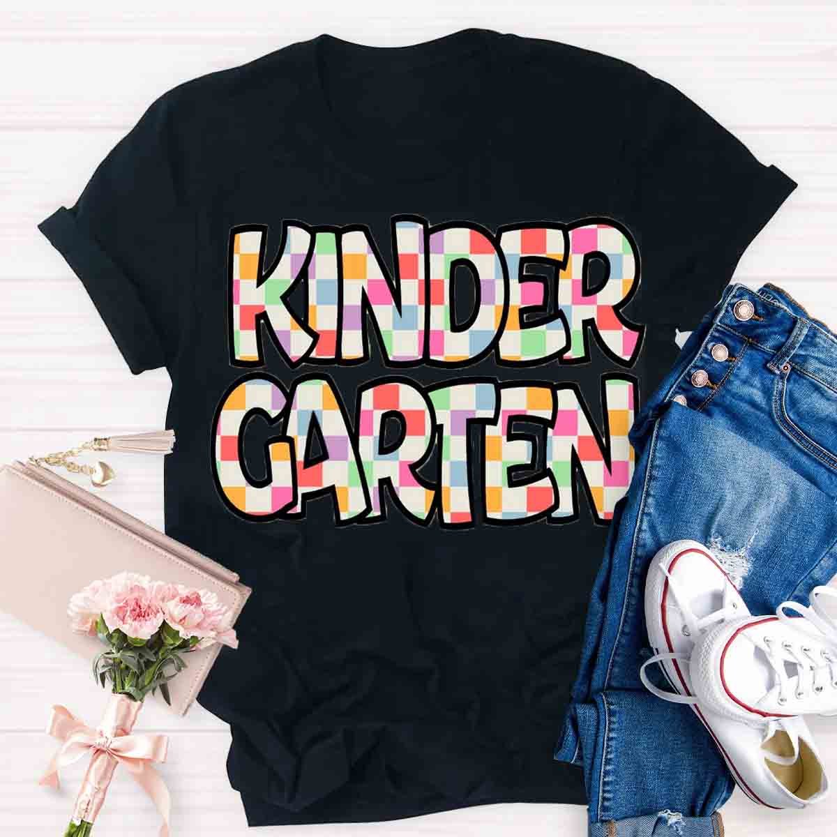 Personalized Grade Colorful Color Block T-Shirt