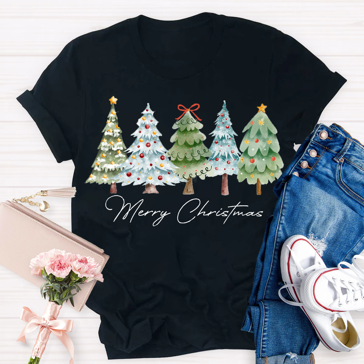 Merry Christmas Tree T-Shirt