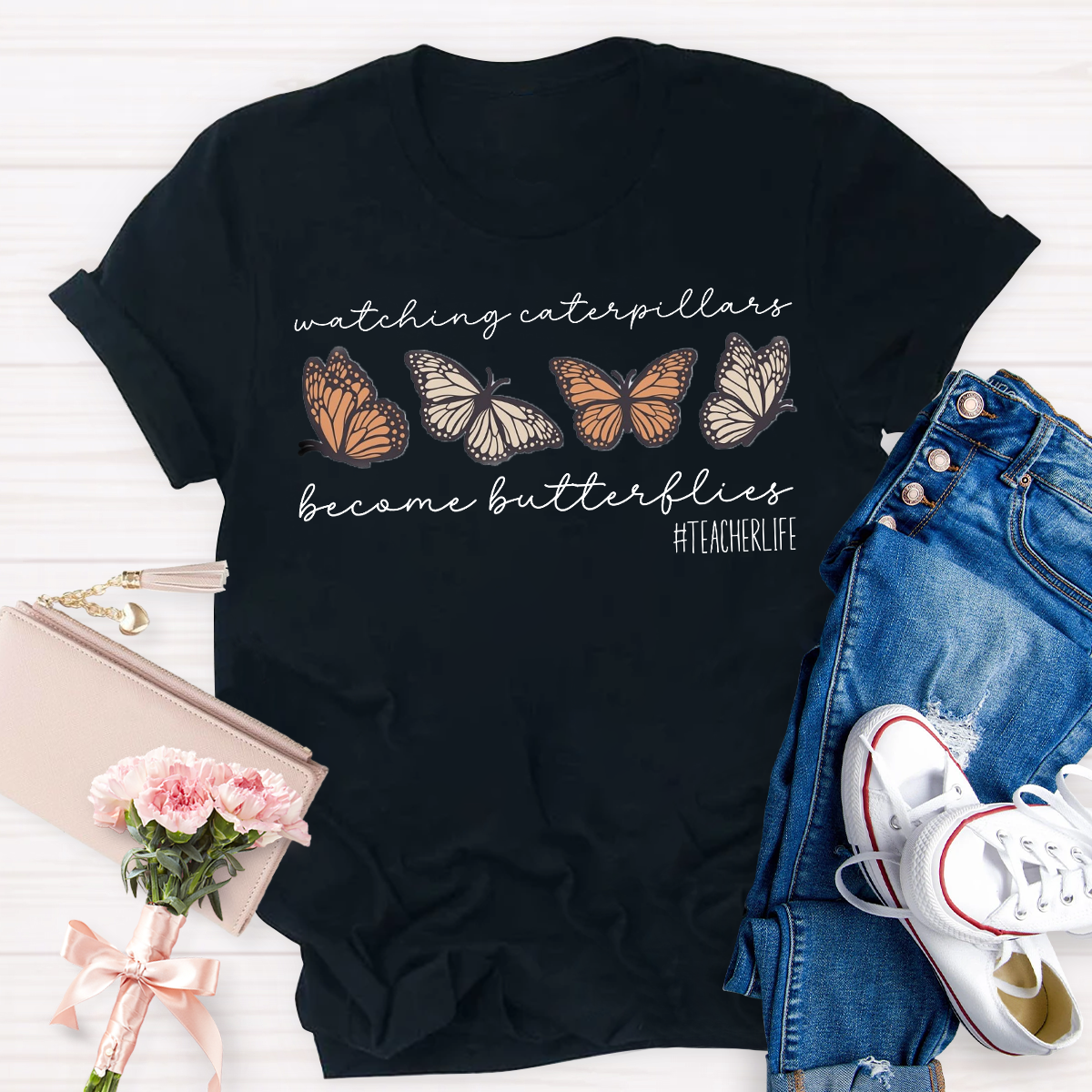 Watching Caterpillars Become Butterflies T-Shirt