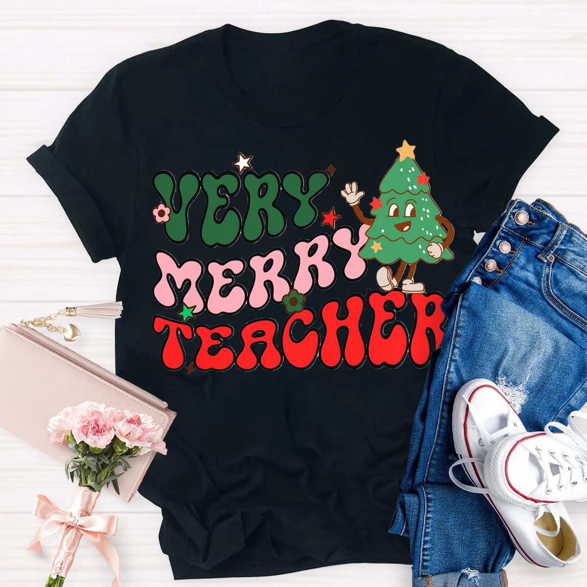 Very Merry Teacher T-Shirt