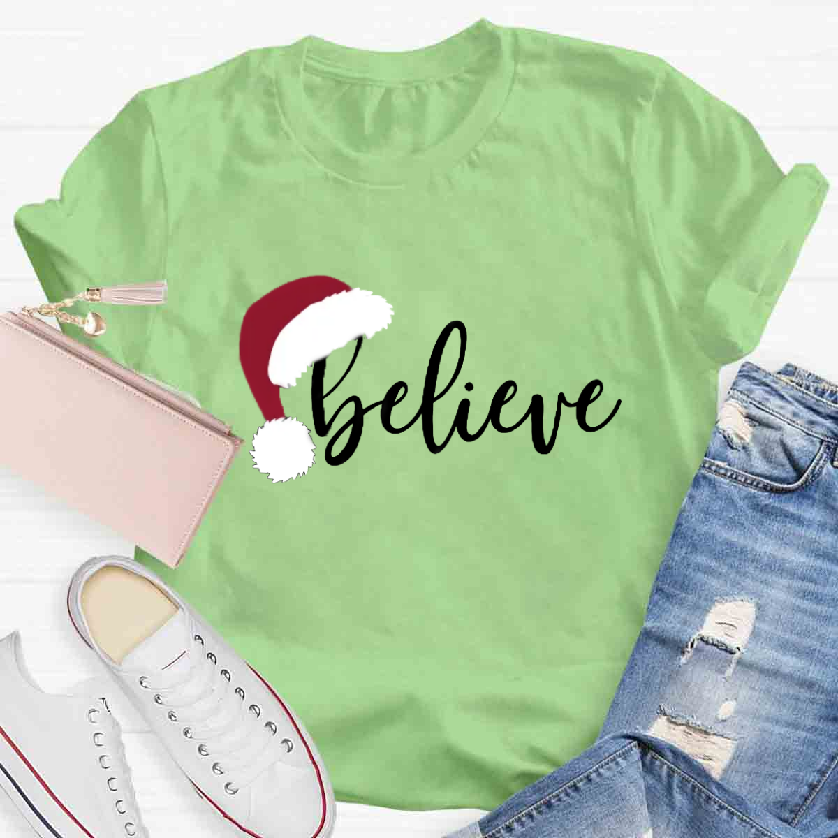 Believe Christmas Teacher T-Shirt