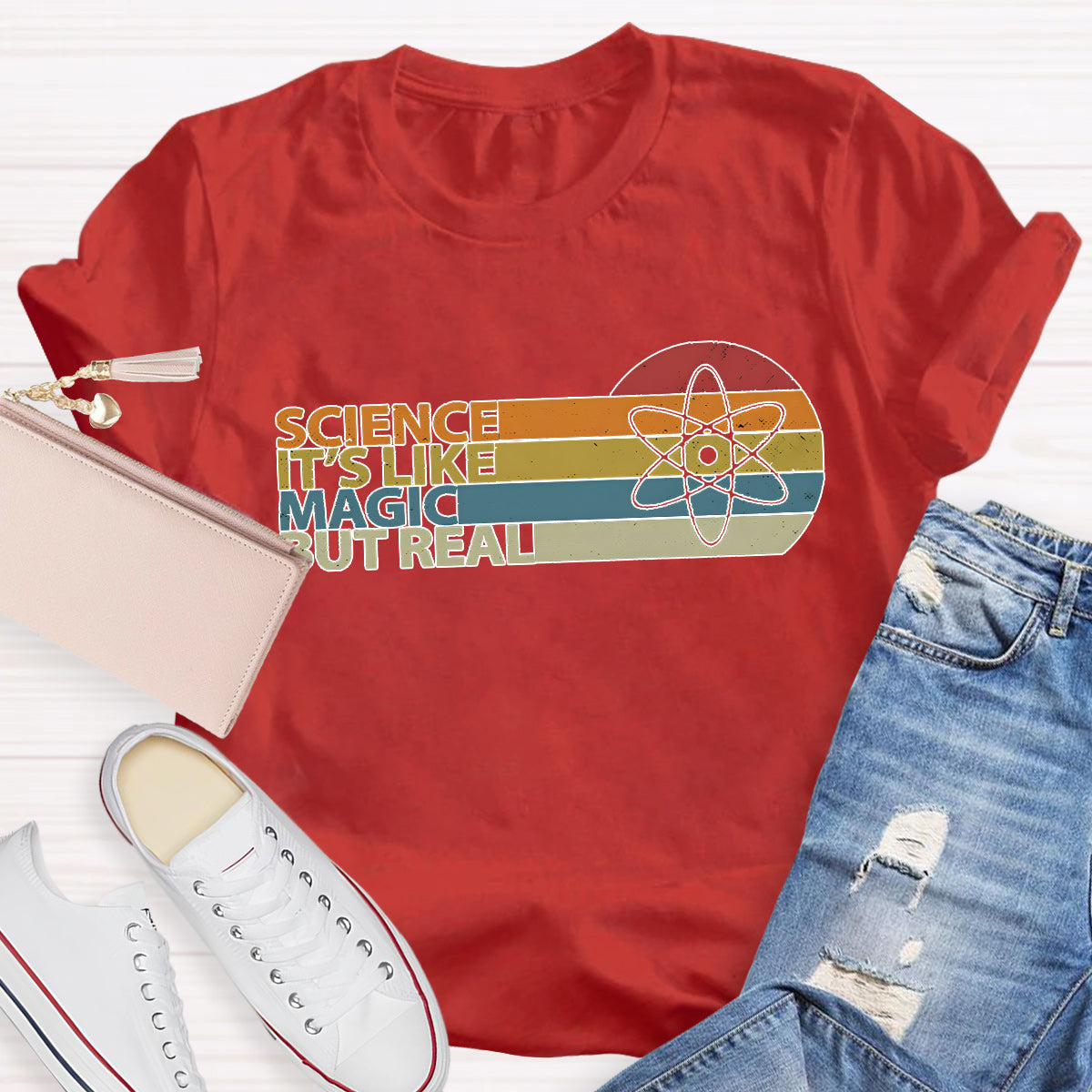 Science Is Like Magic But Real Teacher T-Shirt