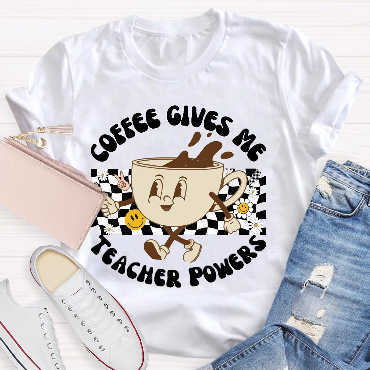 Coffee Gives Me Teacher Powers Shirt