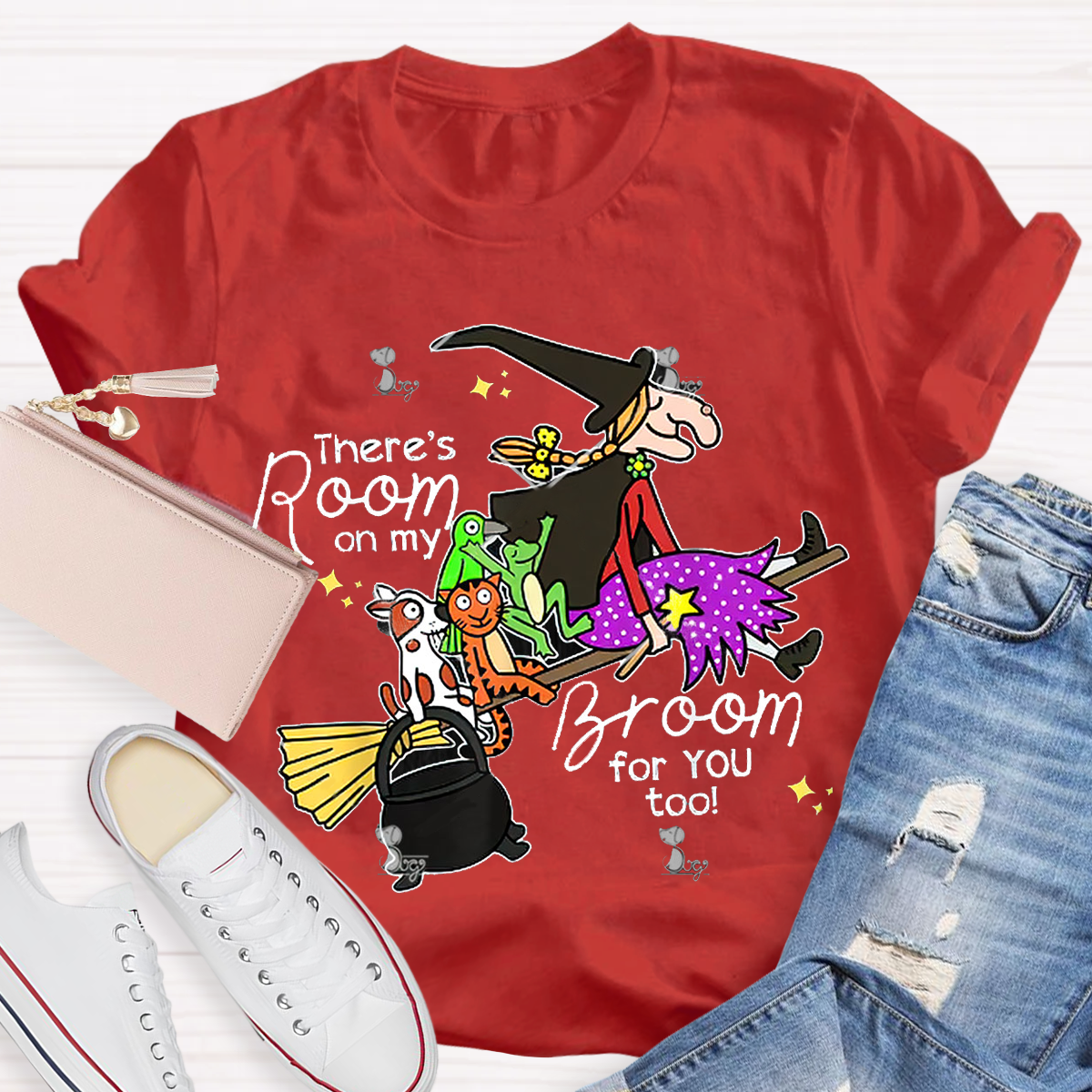 There's Room On My Broom For You Too Teacher T-Shirt