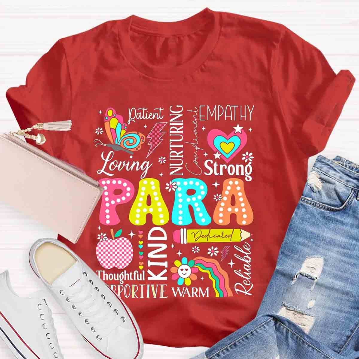 Paraprofessional Paraeducator First Day Back To School T-Shirt