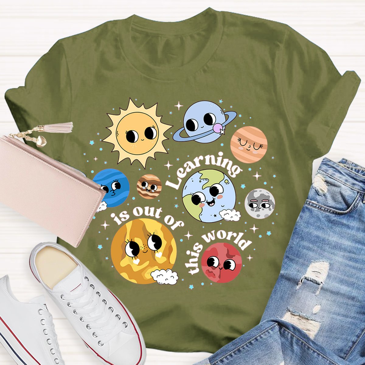 Learning Is Out Of This World Science Teacher Shirt