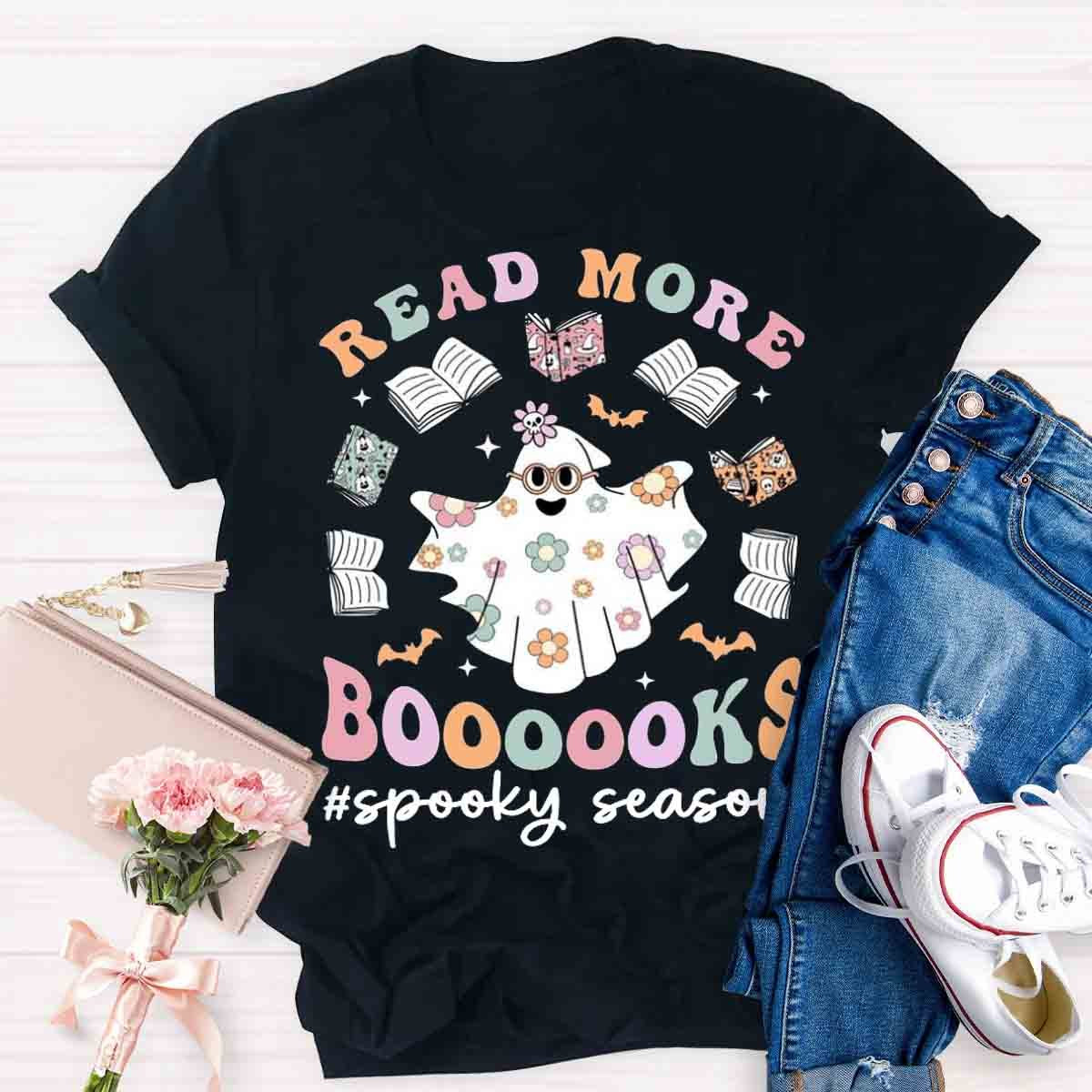 Read More Books Teacher Halloween Shirt