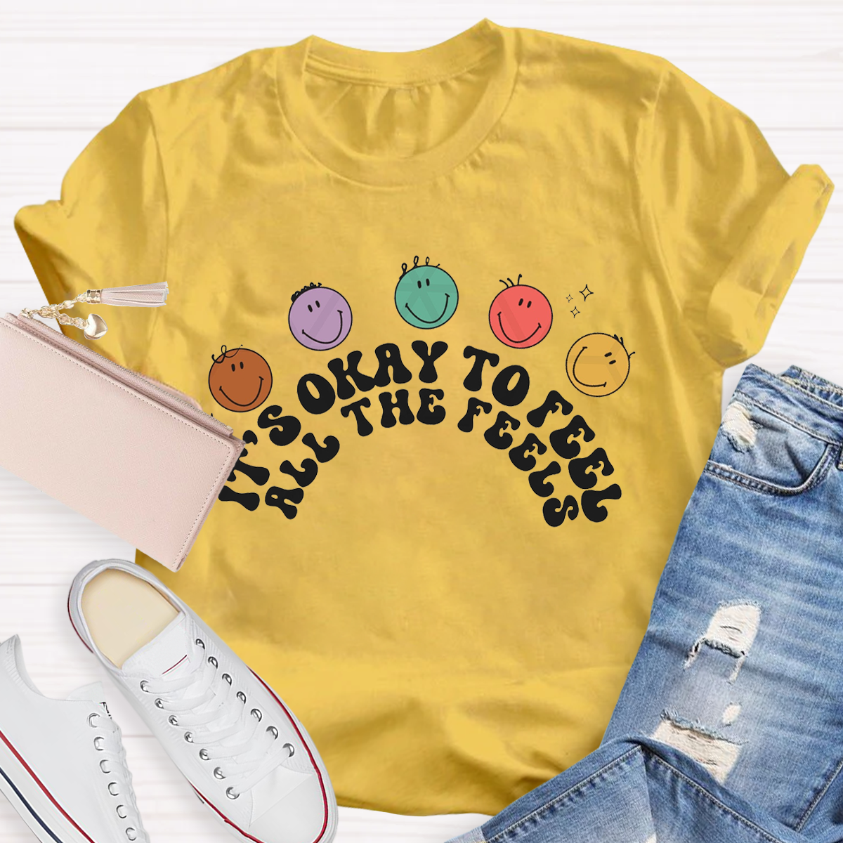 It's Okay To Not Be Ok Feelings  T-Shirt