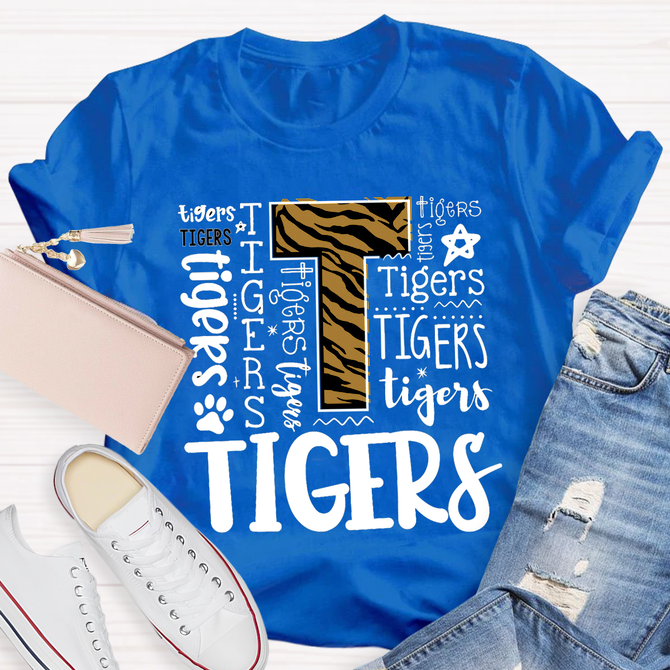 Funny Tigger Text Teacher T-Shirt