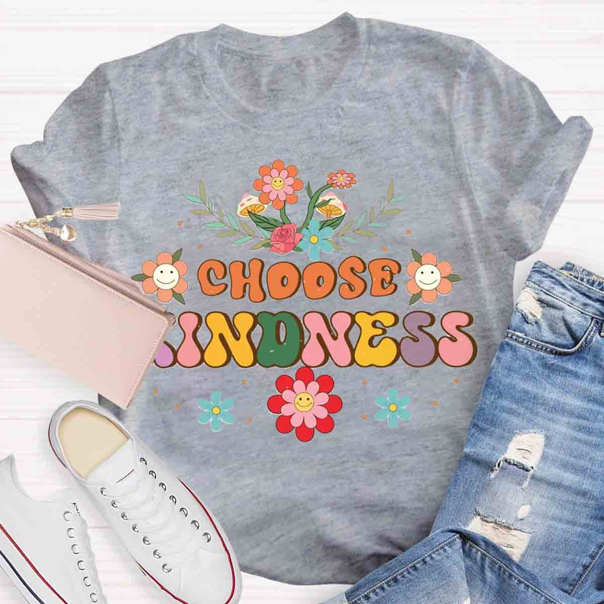 Choose Kindness Wild Flowers T-Shirt