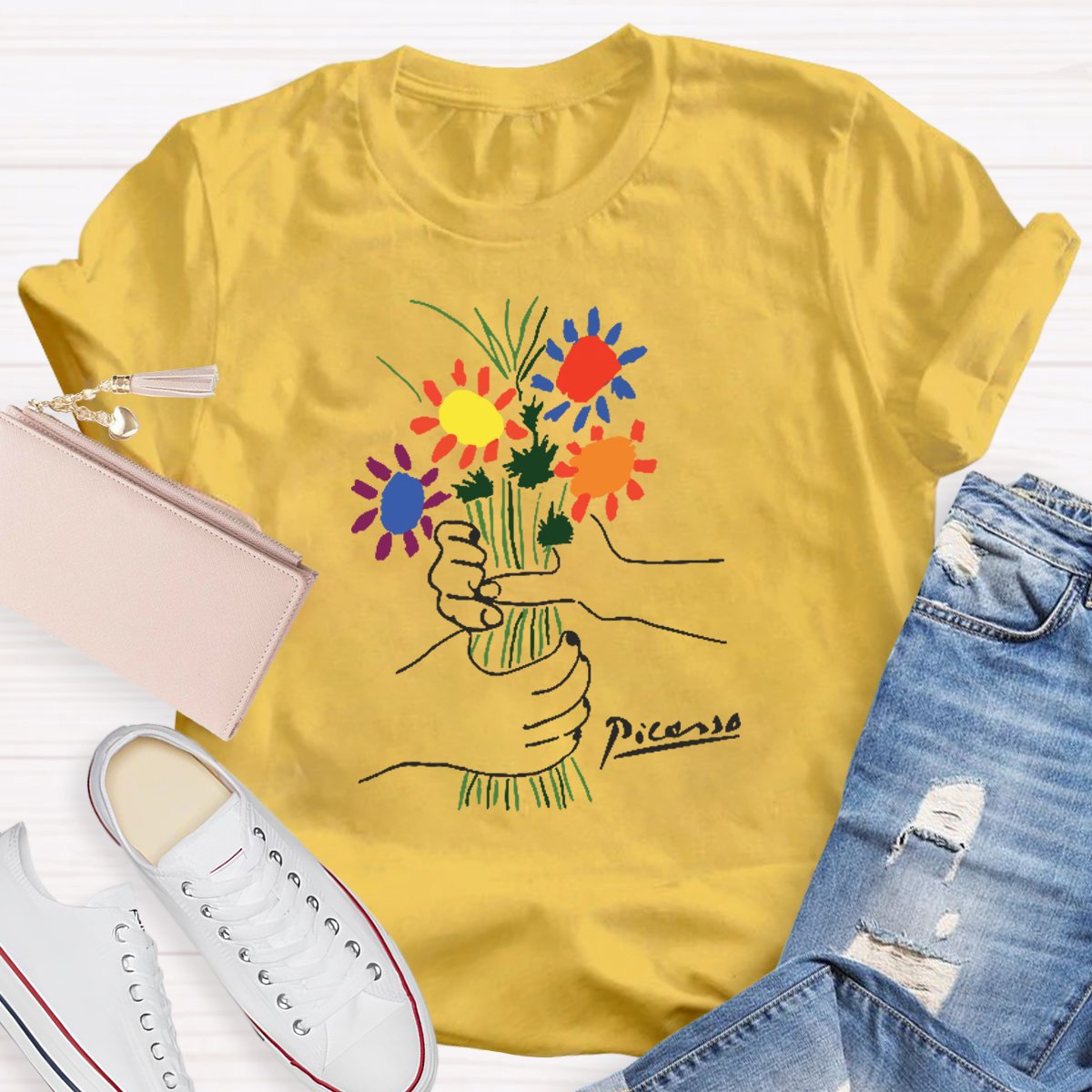 Flowers Teacher Shirt