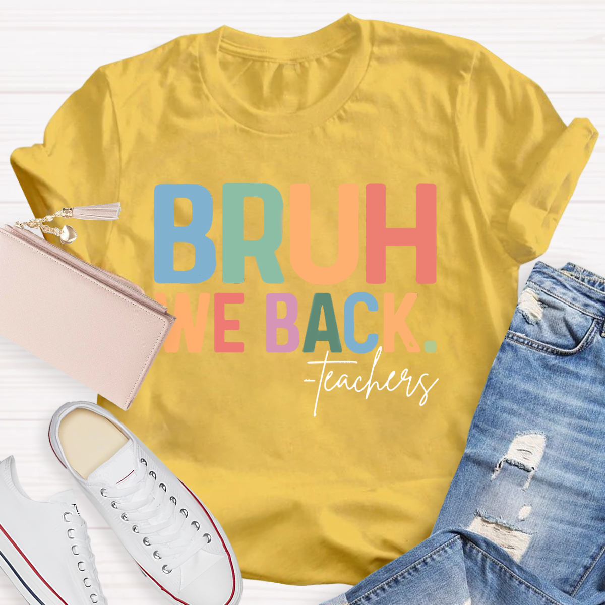 Bruh We Back Teacher T-Shirt