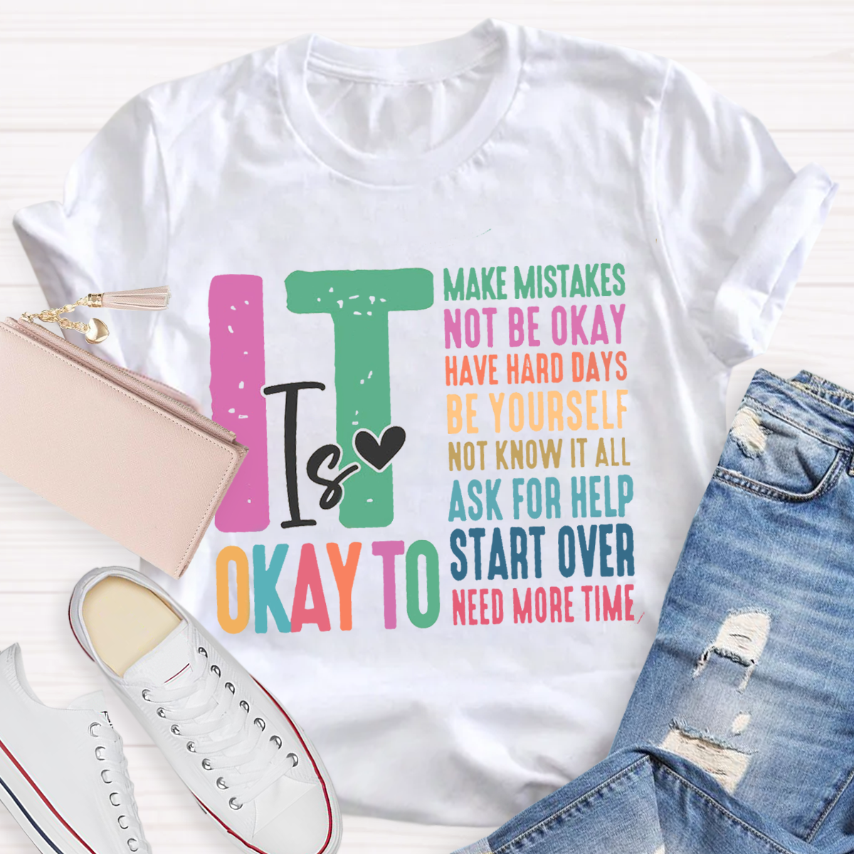 Casual It's Ok Teacher T-Shirt