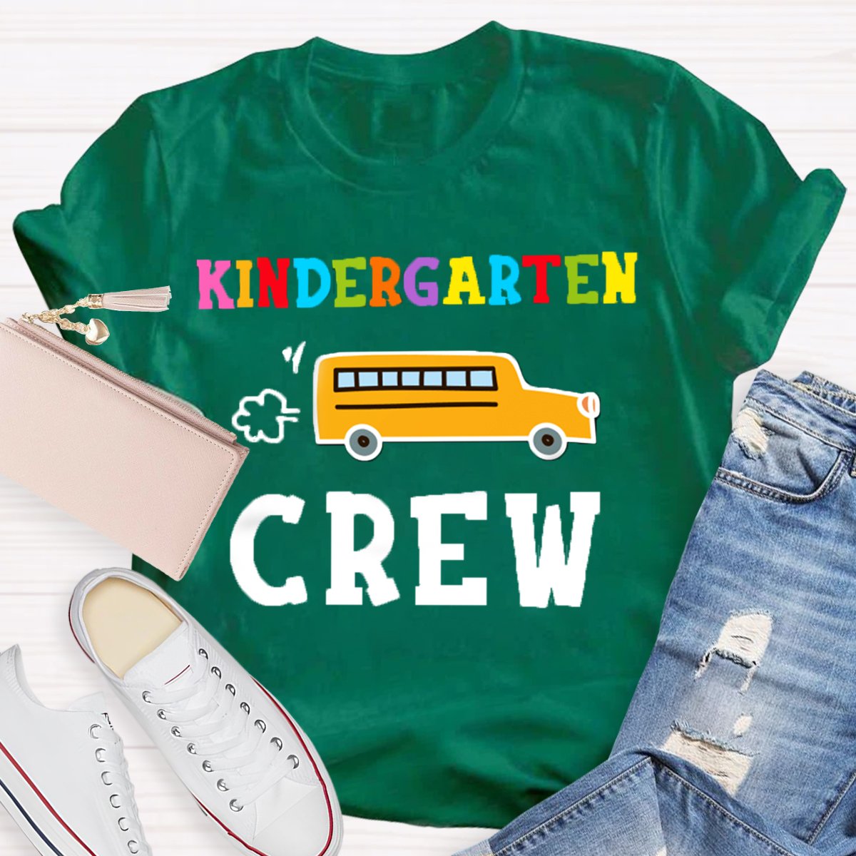 Personalized Grade School Bus Back To School T-Shirt