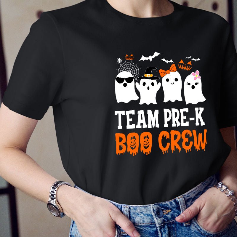 Personalized Team Boo Crew Teacher T-Shirt