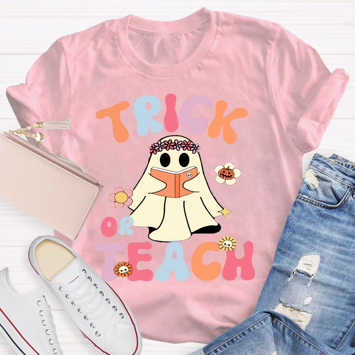 Trick Or Teach Teacher Halloween Shirt