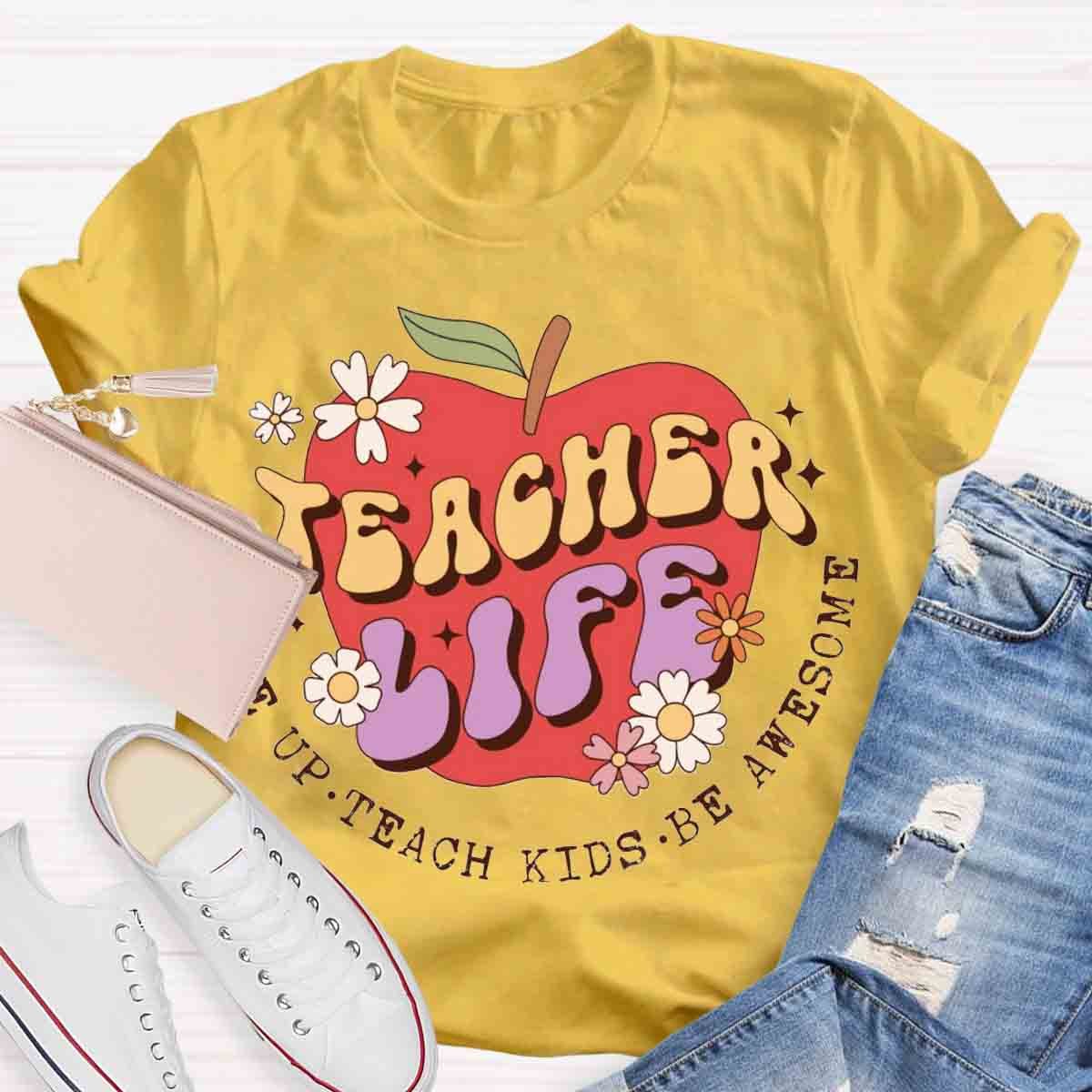 Teacher Life Apple T-Shirt