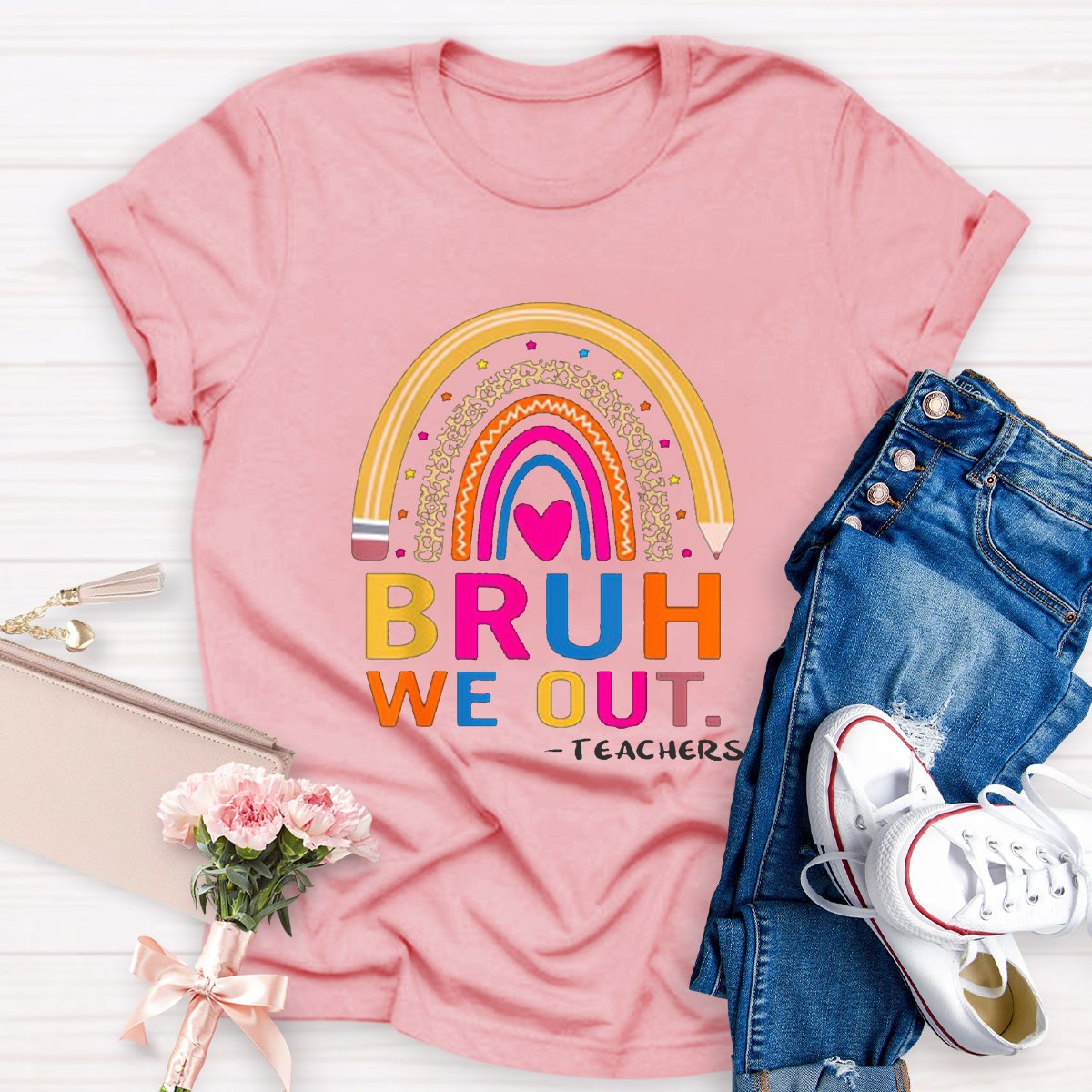 Bruh We Out Teacher T-shirt