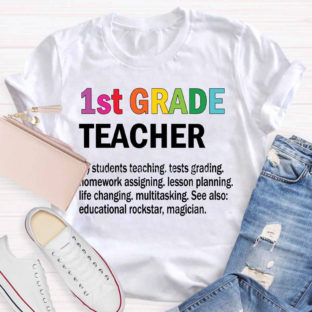 Personalized Grade Teachers Defination T-Shirt